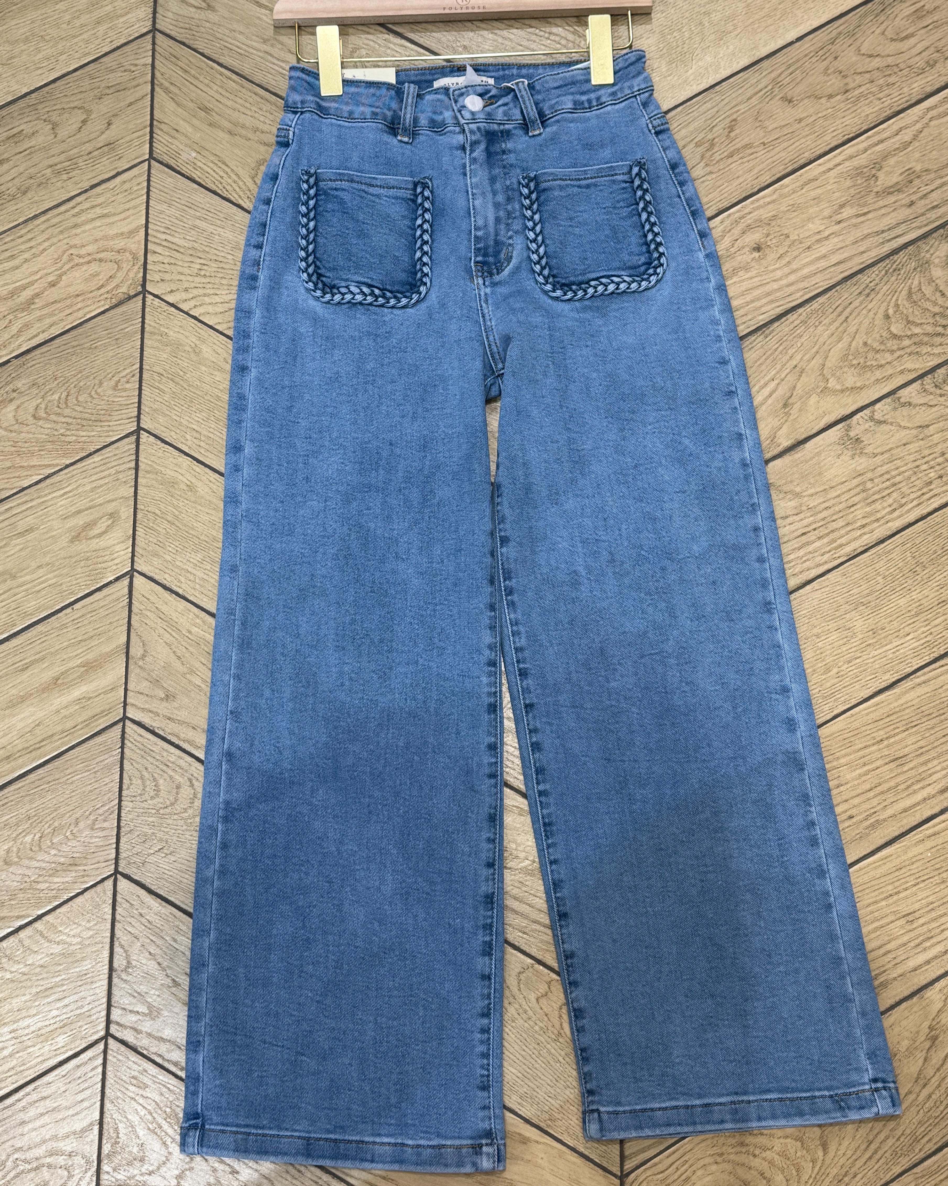Folyrose | Wide leg jeans Debs Blauw