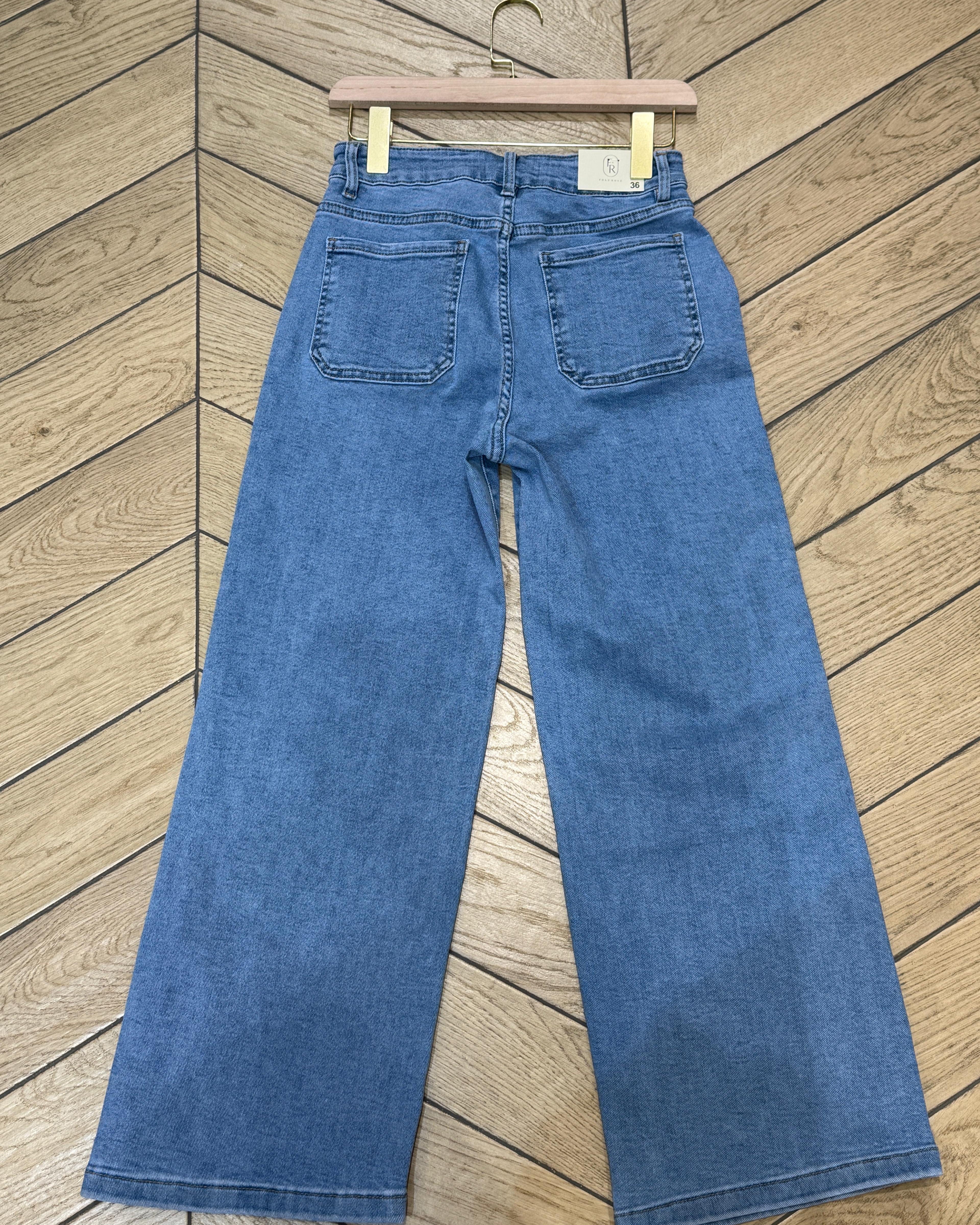 Folyrose | Wide leg jeans Debs Blauw