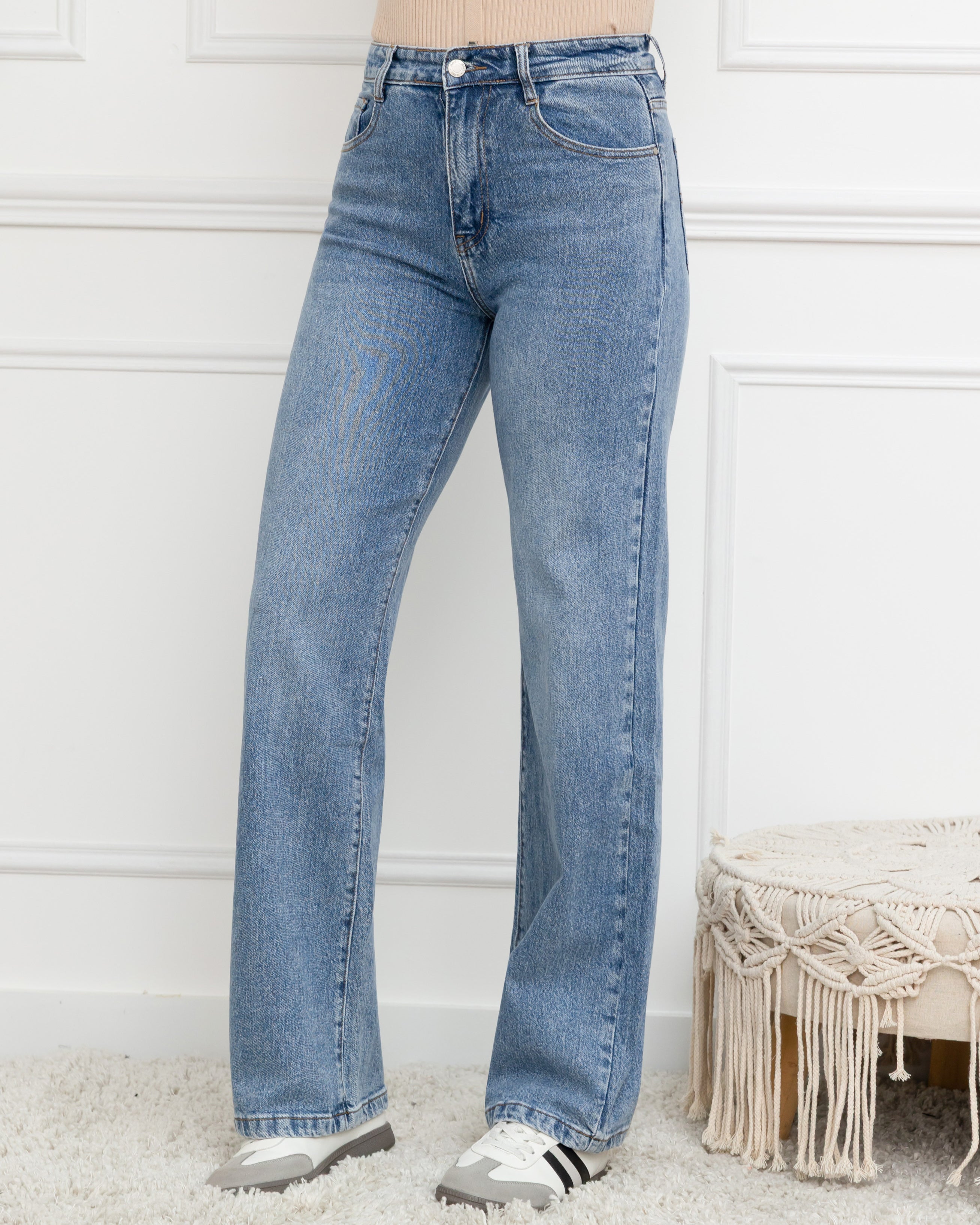 Folyrose | Wide leg jeans Pixy Blauw