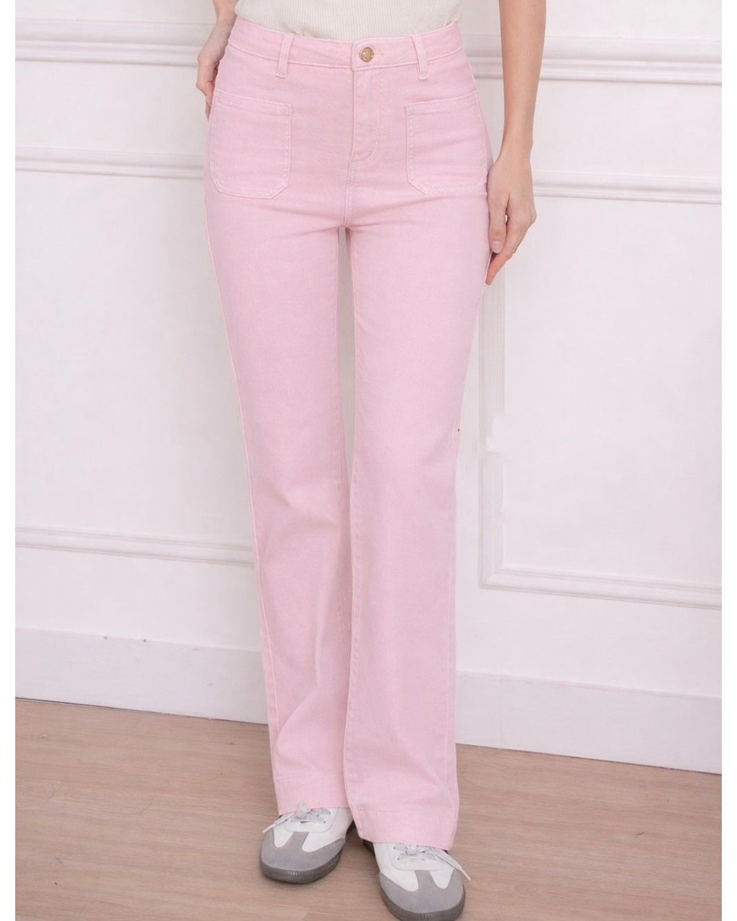 Folyrose | Wide leg jeans Jana-U Lichtroze