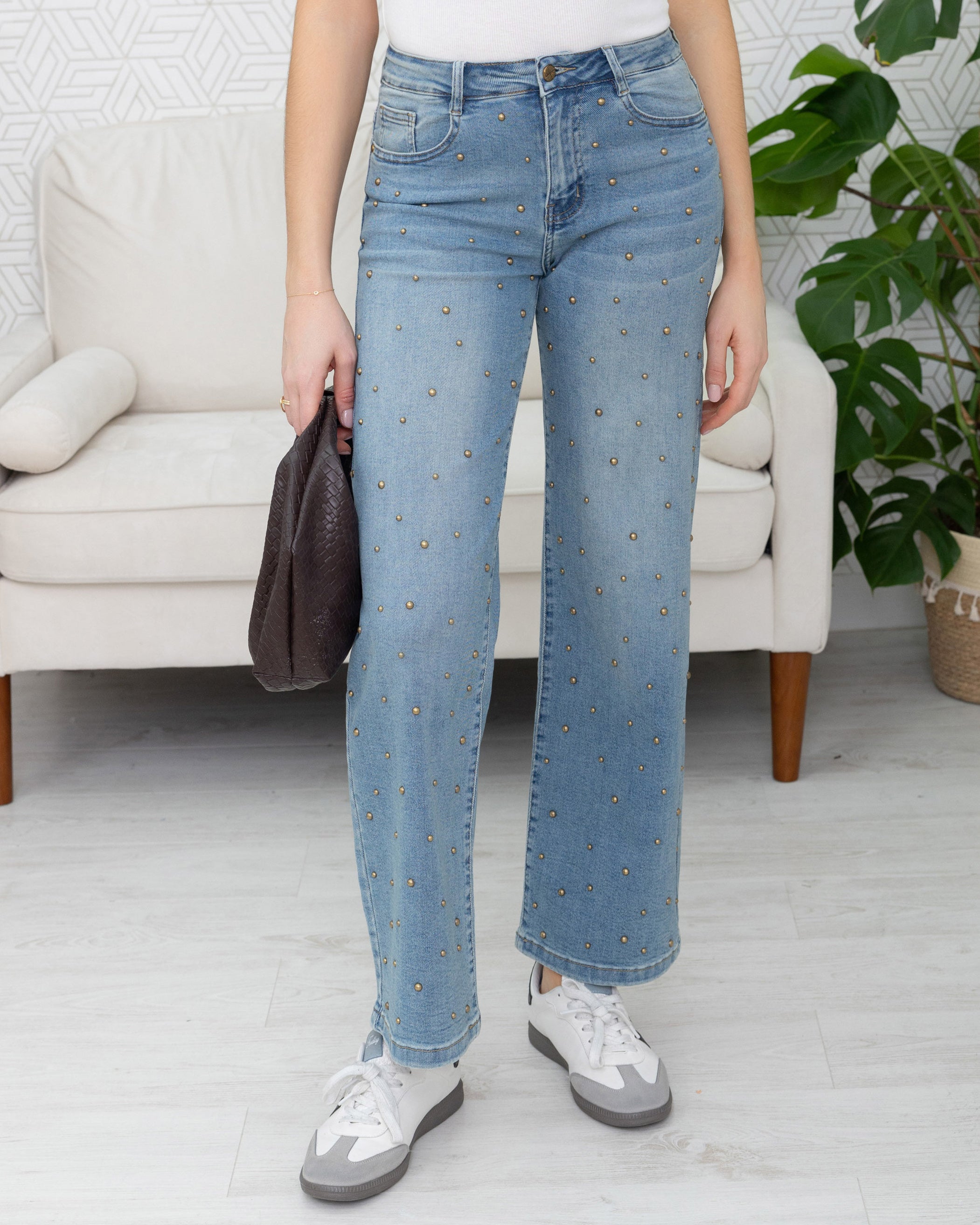 Folyrose | Wide leg jeans Nola-V3 Blauw