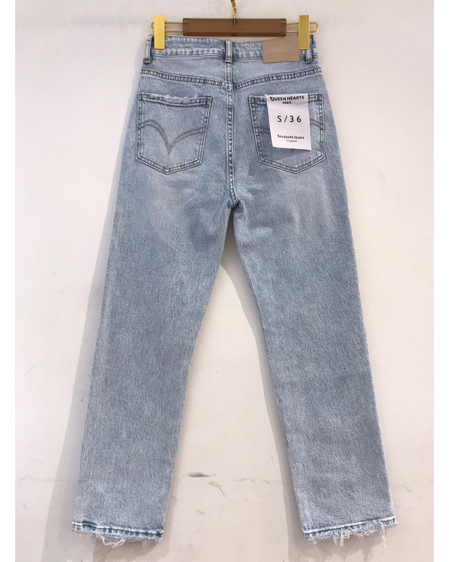Queen Hearts | Mom jeans Rosie-12 Blauw