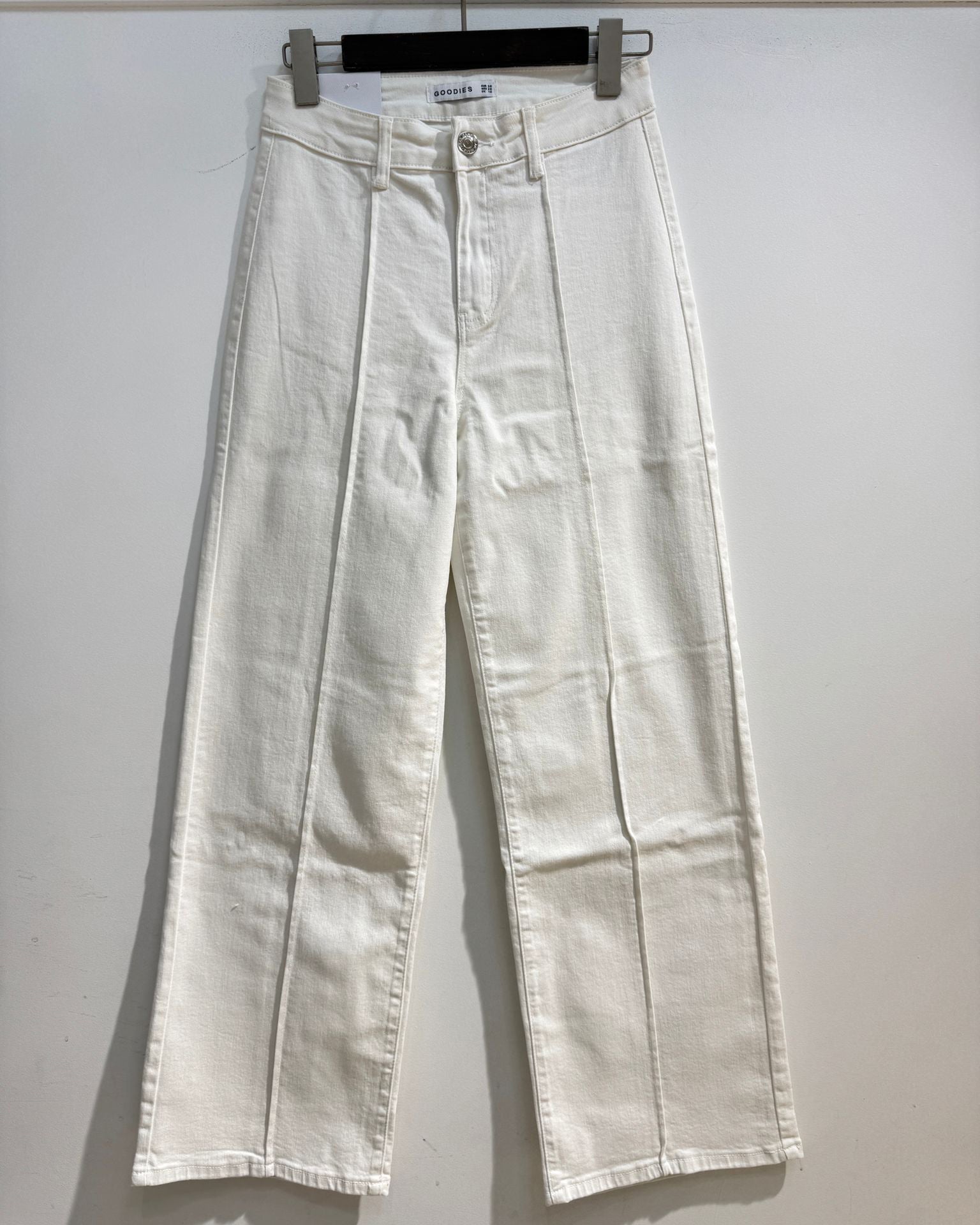 Goodies | Wide leg jeans Chantal-2 Wit