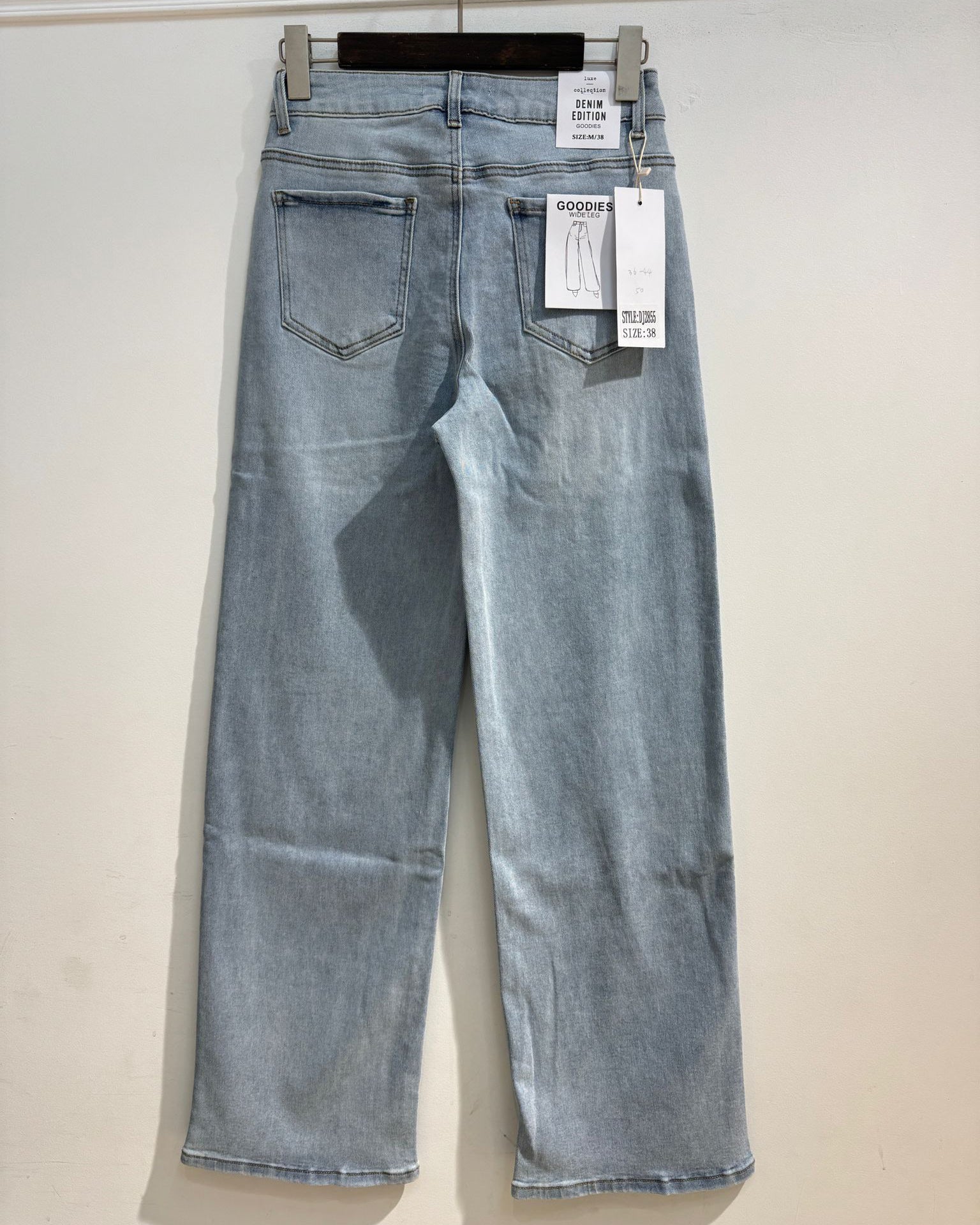 Goodies | Wide leg jeans knopen Nomae Blauw