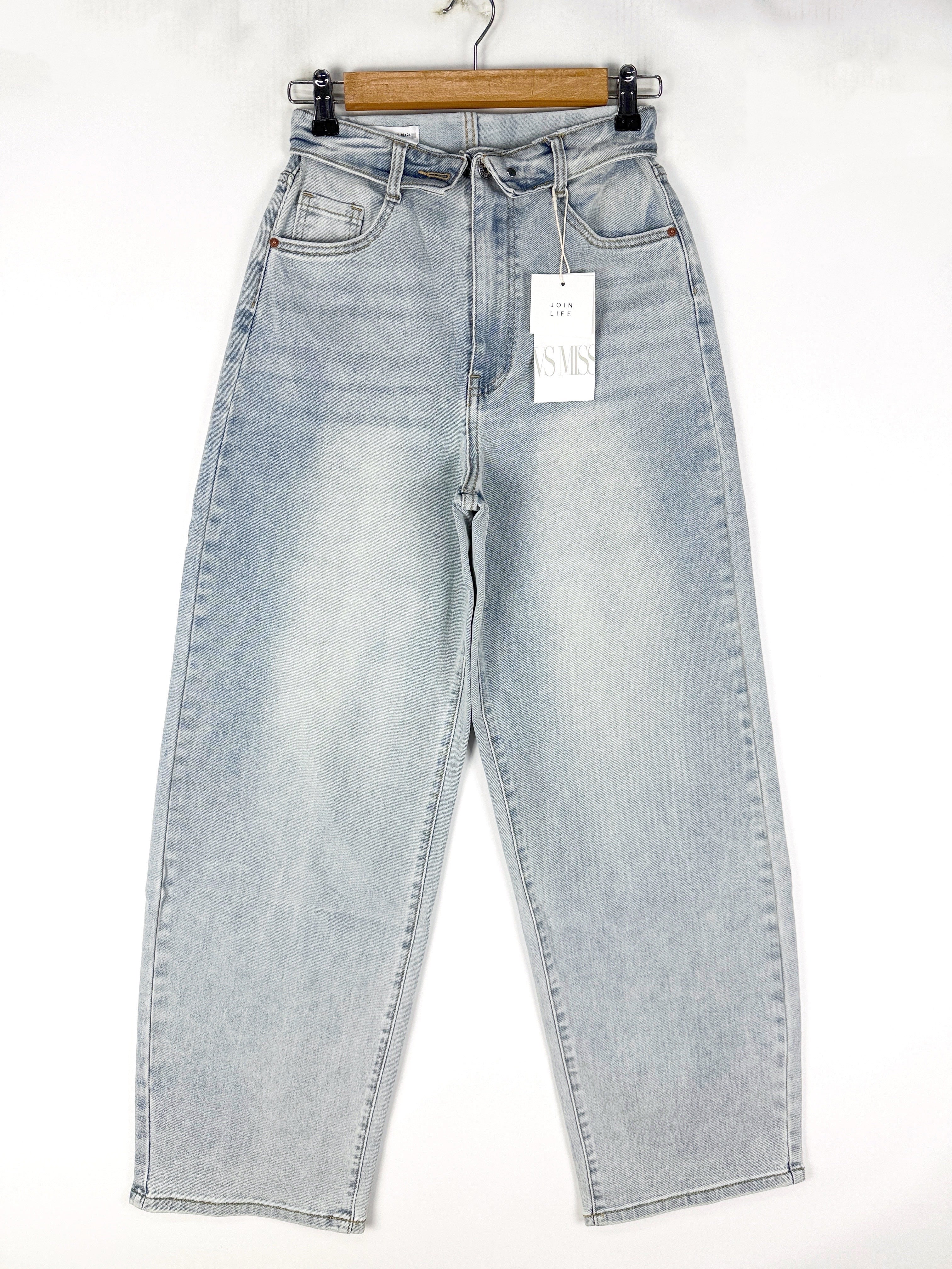 VS Miss | Barrel jeans omslag Noor Blauw