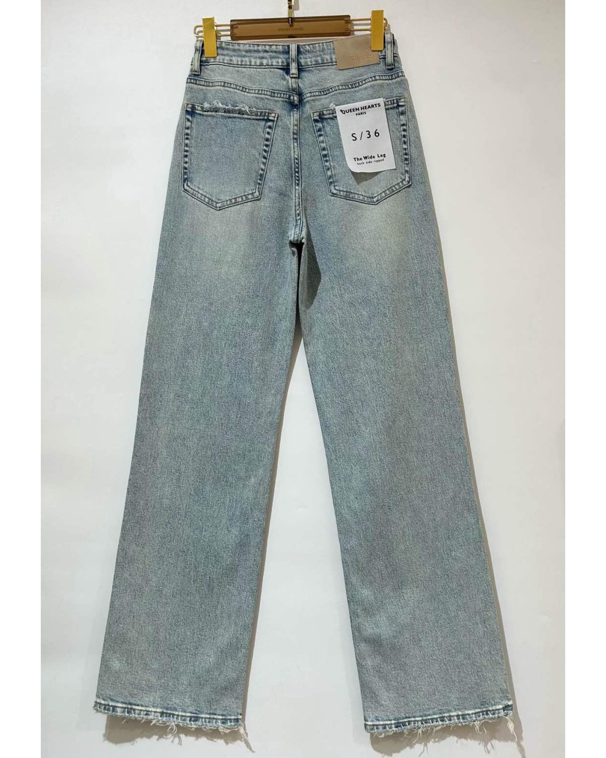 Queen Hearts | Wide leg jeans Janey Blauw