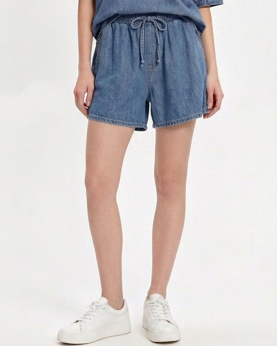 Laulia | Denim short Chloe Blauw