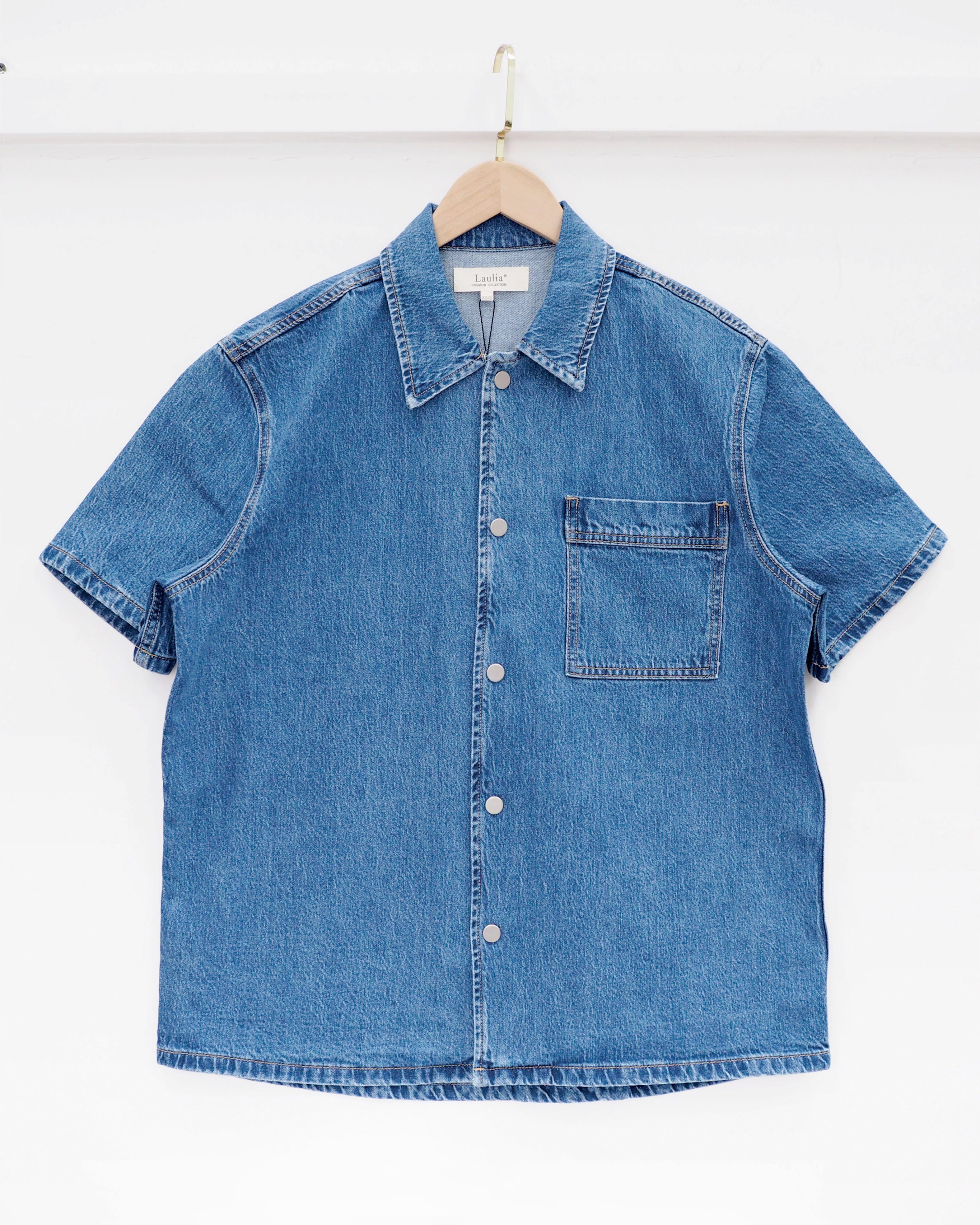 Laulia | Spijkerblouse Dewi Blauw