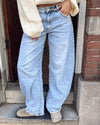 Queen Hearts | Barrel jeans Kyra-1 Lichtblauw