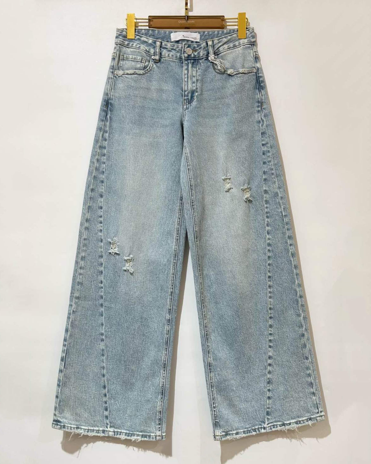 Queen Hearts | Extra wide leg, low waist Rory Lichtblauw