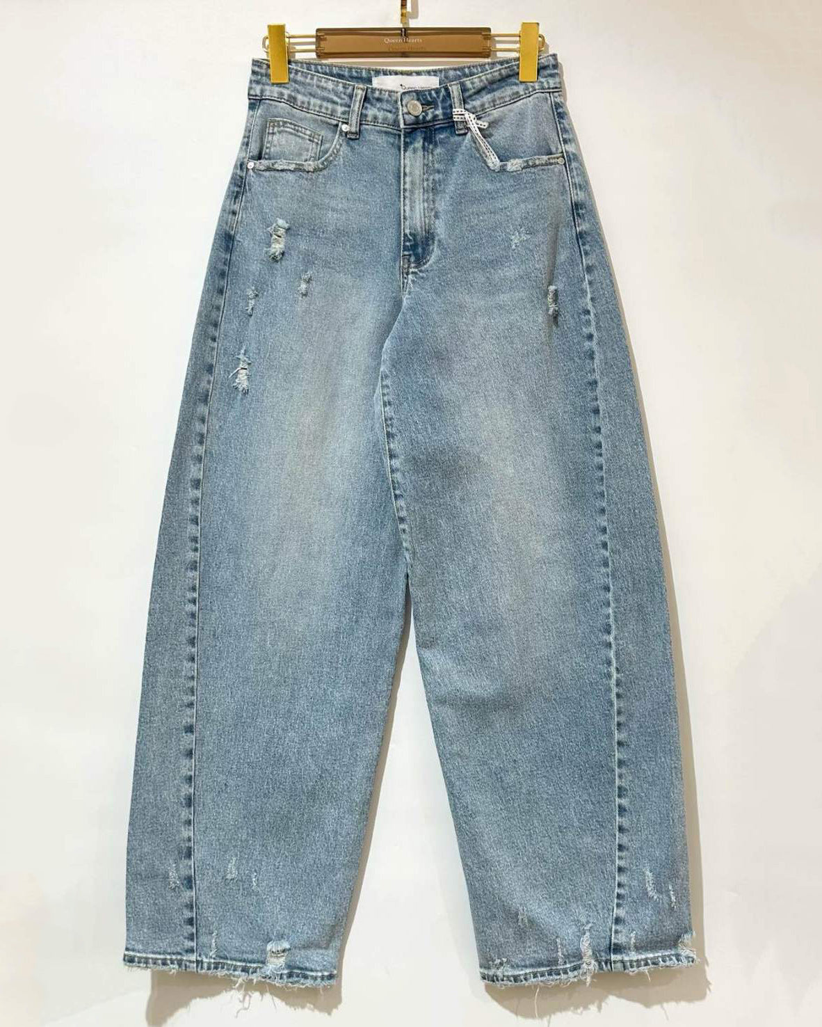 Queen Hearts | Barrel jeans, high waist Yill Lichtblauw