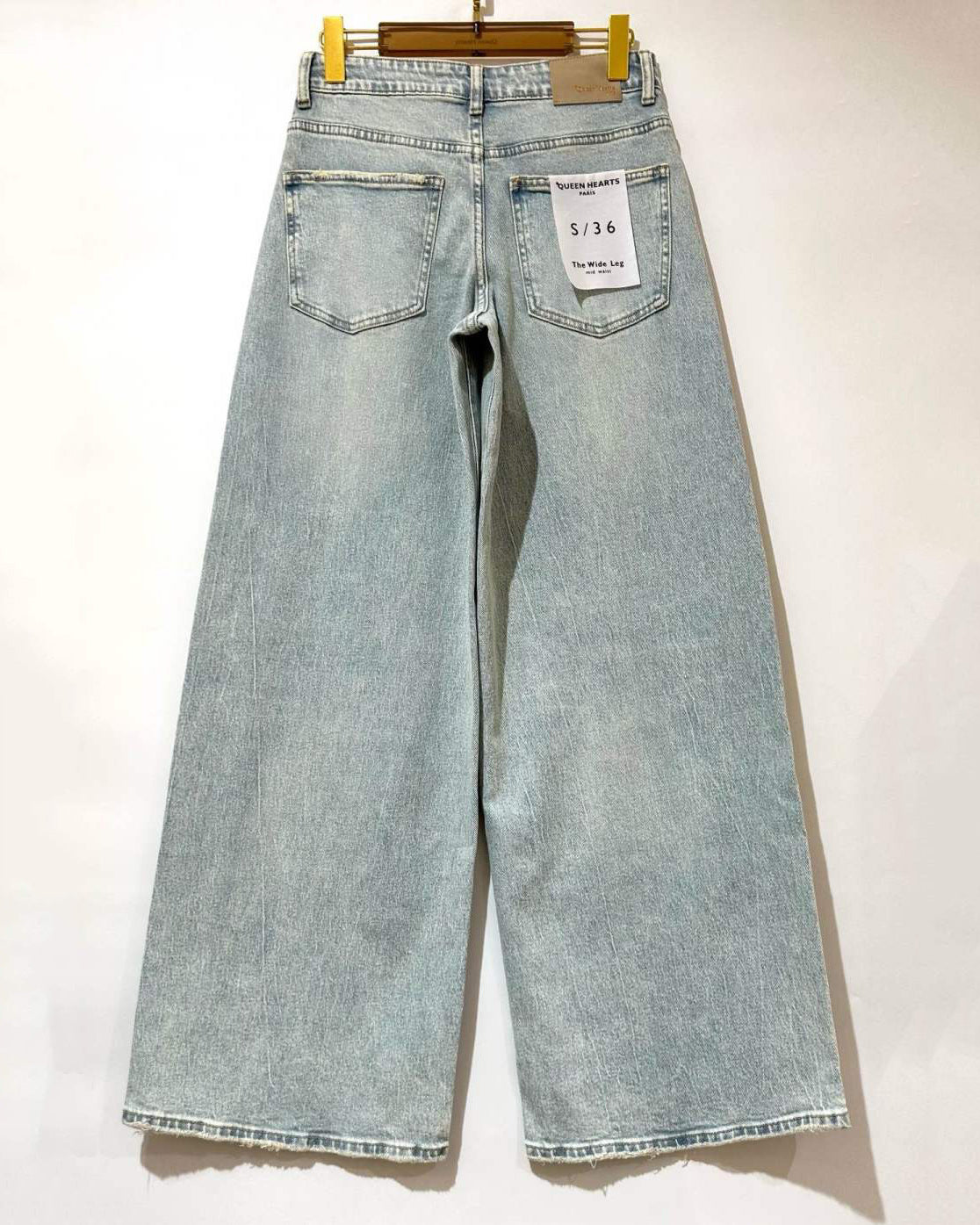 Queen Hearts | Wide leg jeans Joanna-1 Blauw