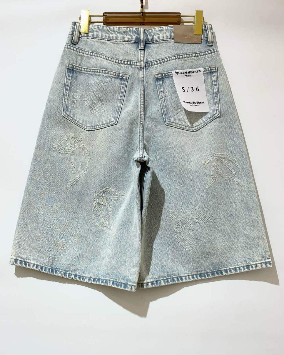 Queen Hearts | Short Savvy Blauw
