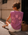 Gestreepte top Mommy Bordeaux