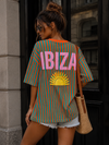 T-shirt V-hals Ibiza Oranje