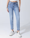 Hello Miss | Slim jeans Levie-3 Blauw