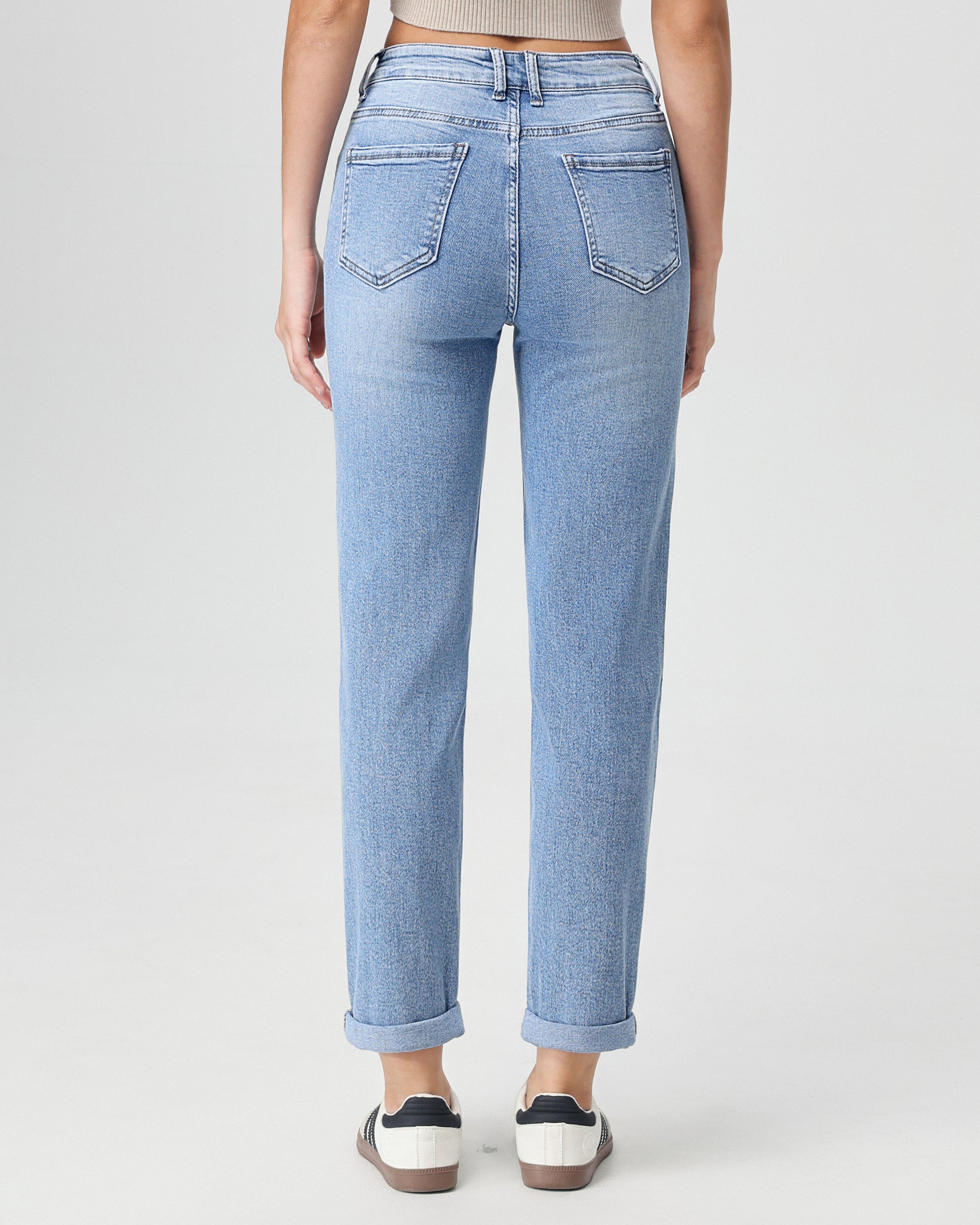Hello Miss | Mom jeans Lela-8 Lichtblauw