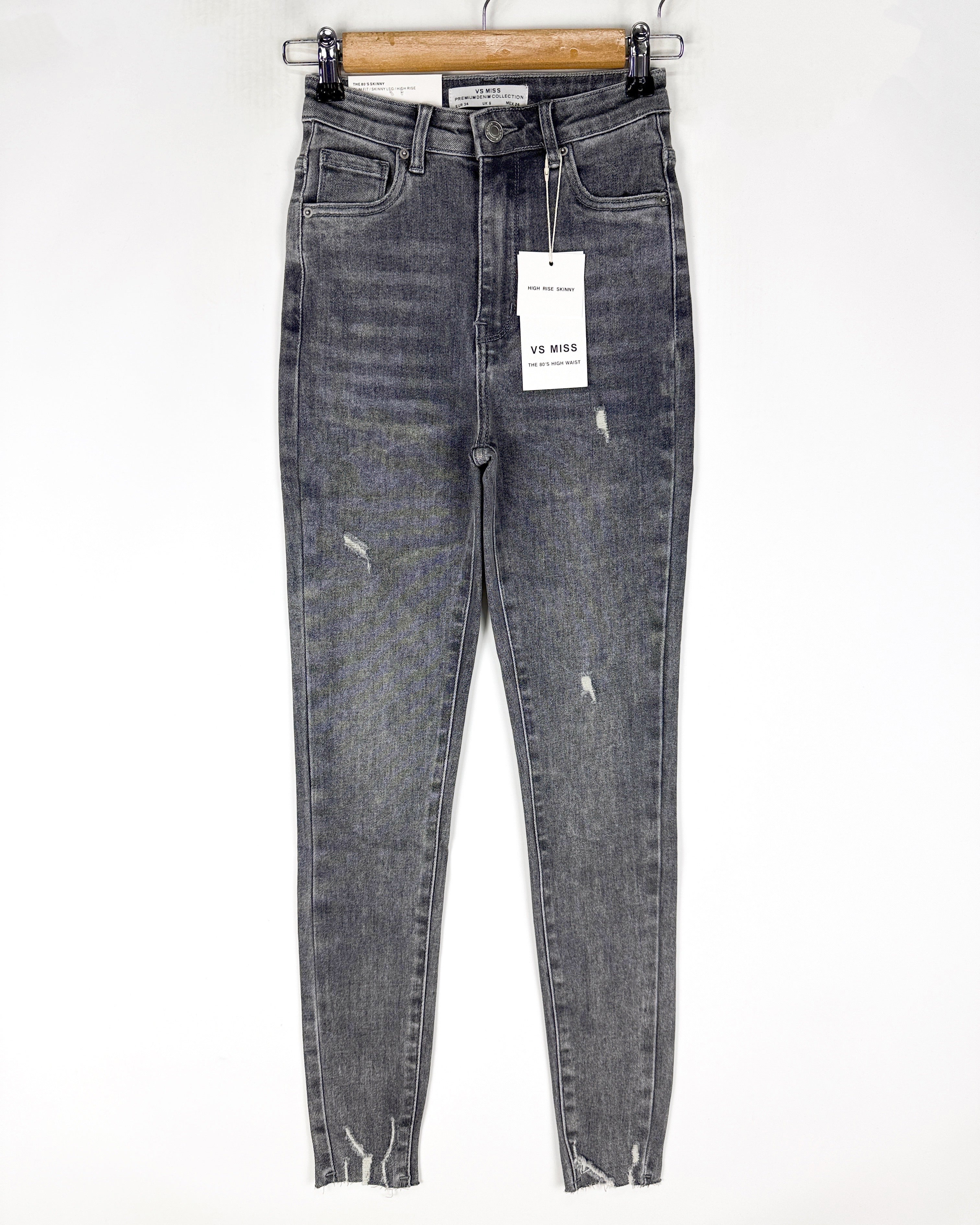 VS Miss | Skinny jeans, Super high waist Evi Grijs