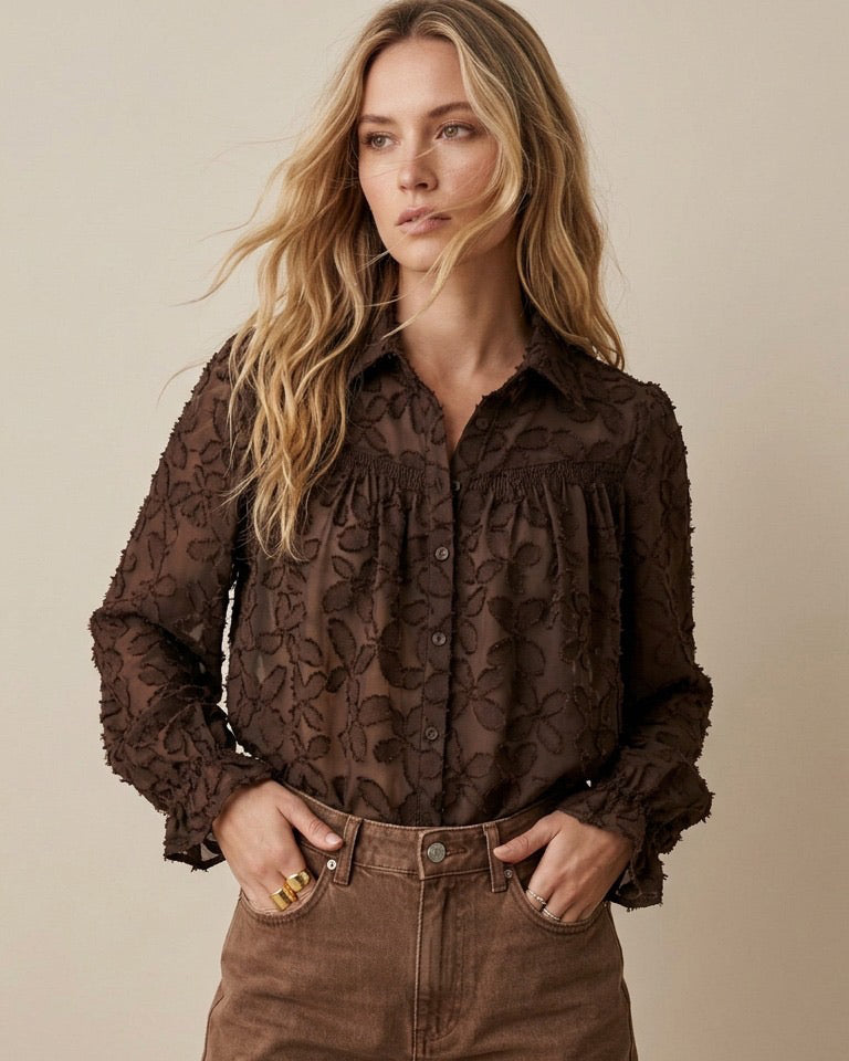 Blouse Sienna Donkerbruin