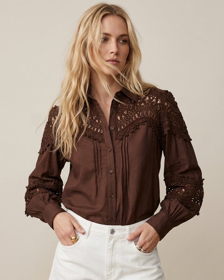 Blouse Lena Bruin