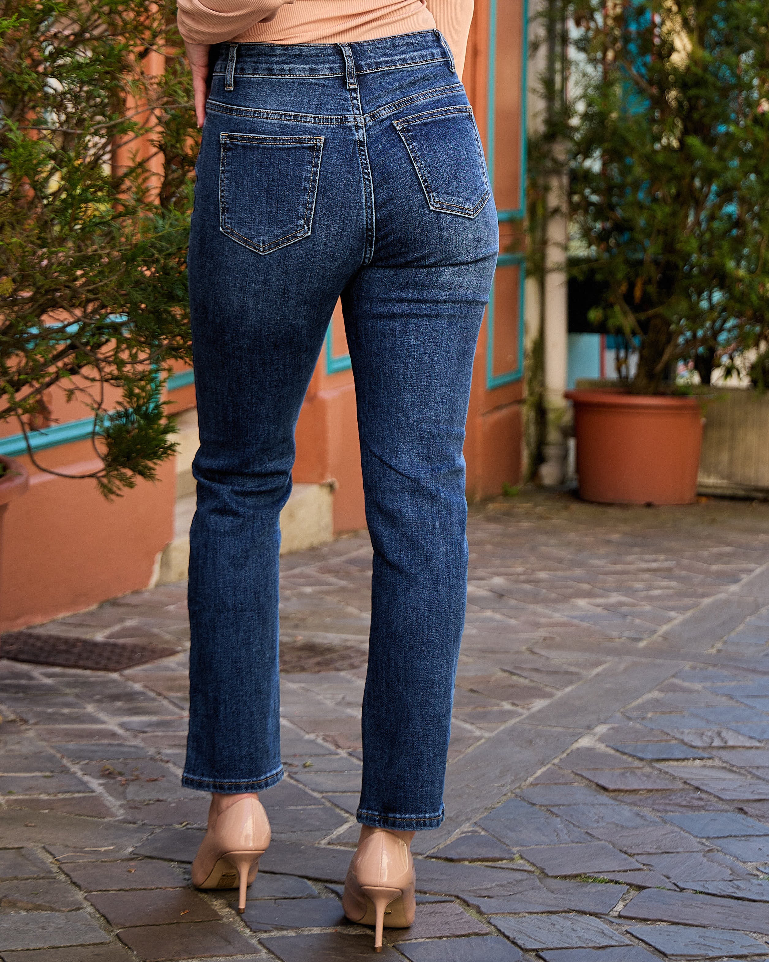Ana & Lucy | Straight Jeans Elsa Donkerblauw