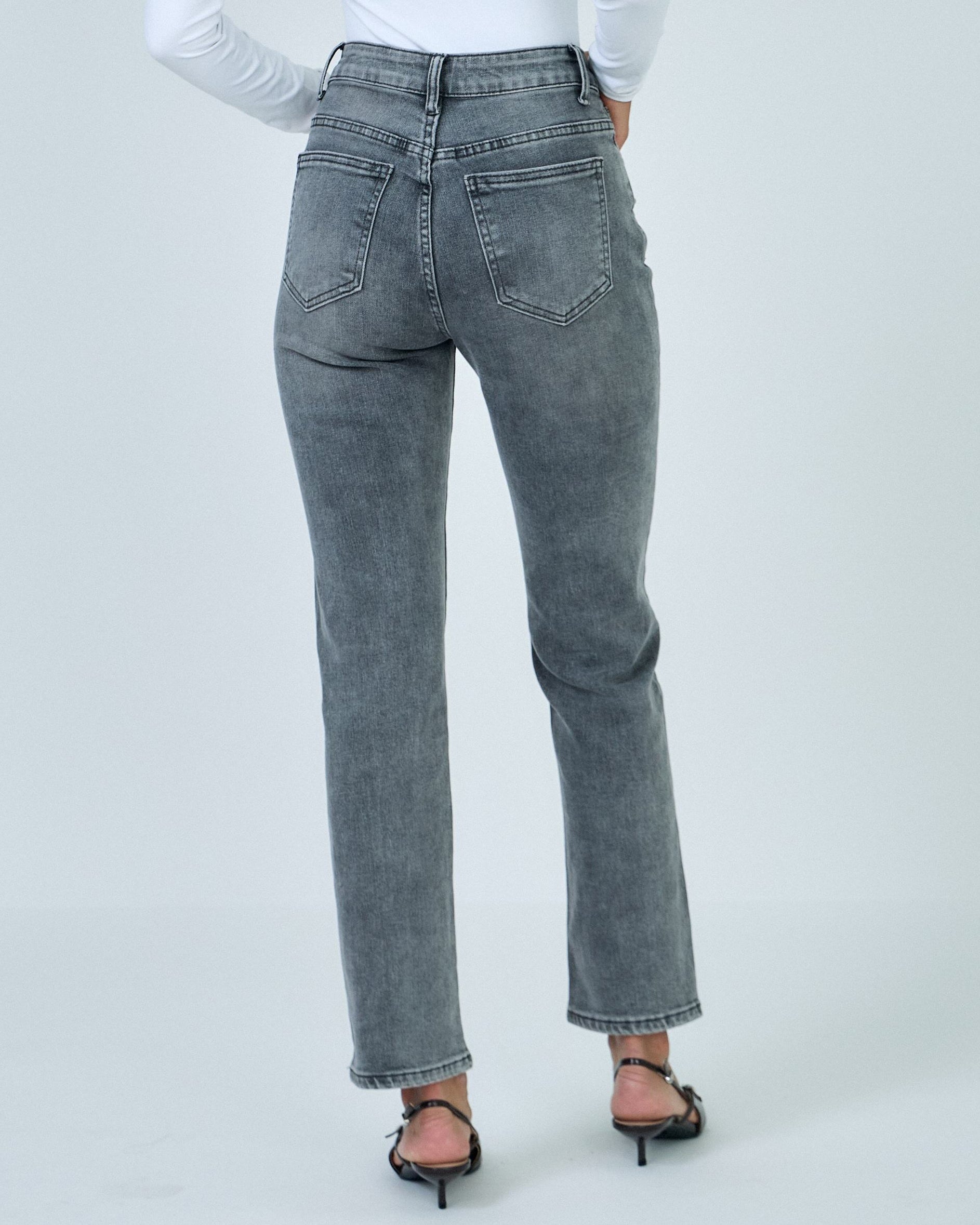 Ana & Lucy | Straight jeans Elsa Grijs