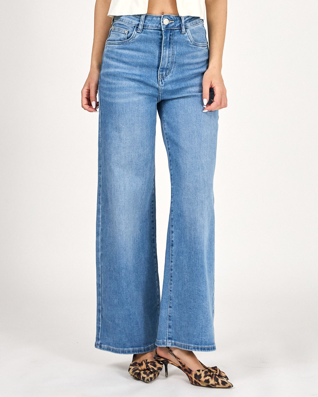 Ana & Lucy | Wide Leg Jeans Noemie-1 Blauw
