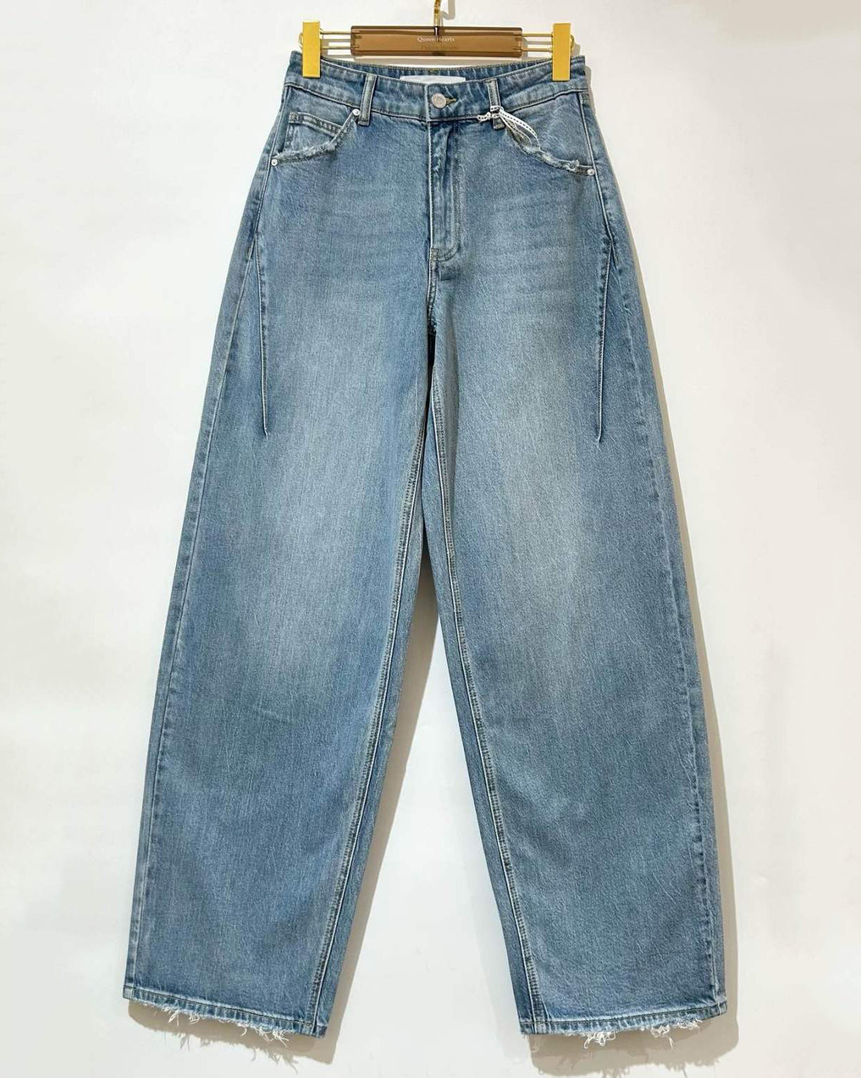 Queen Hearts | Barrel jeans Joy Blauw