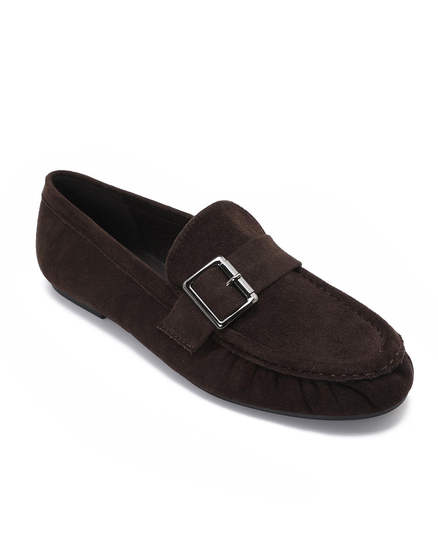 Loafer met gesp Nina Donkerbruin