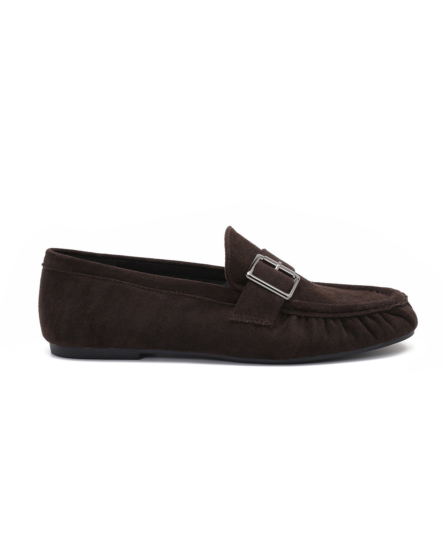 Loafer met gesp Nina Donkerbruin