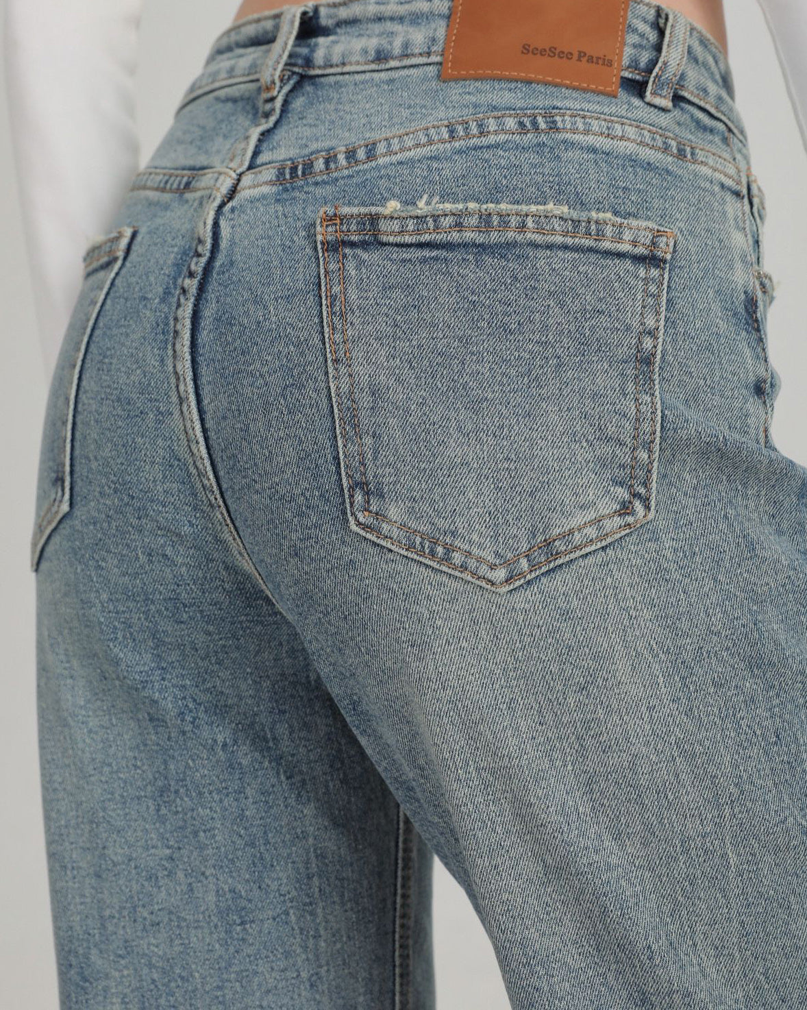 SeeSee Paris | Wide leg jeans Romey Blauw