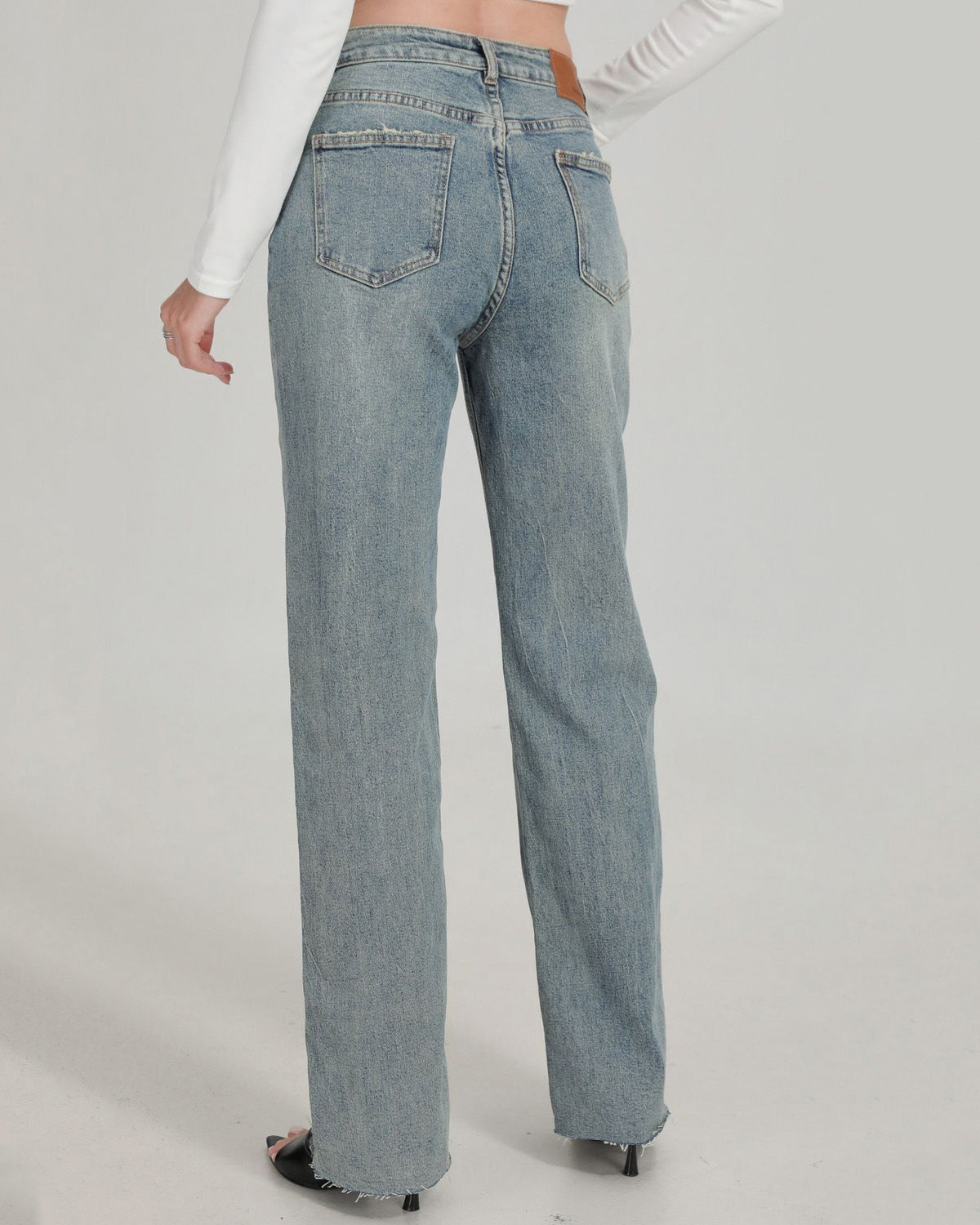 SeeSee Paris | Wide leg jeans Romey Blauw