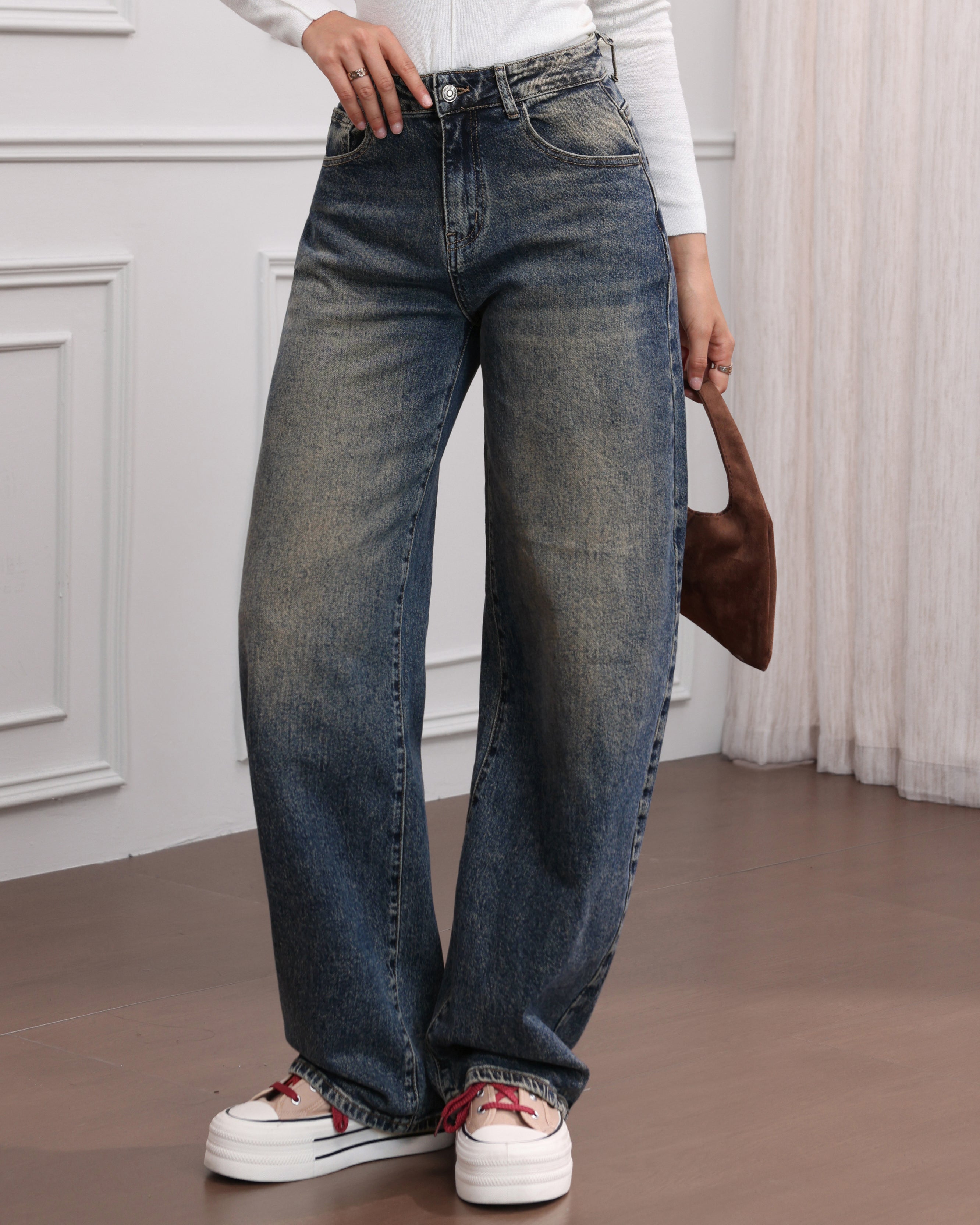 Jewelly | Ballon jeans Kristy Donkerblauw