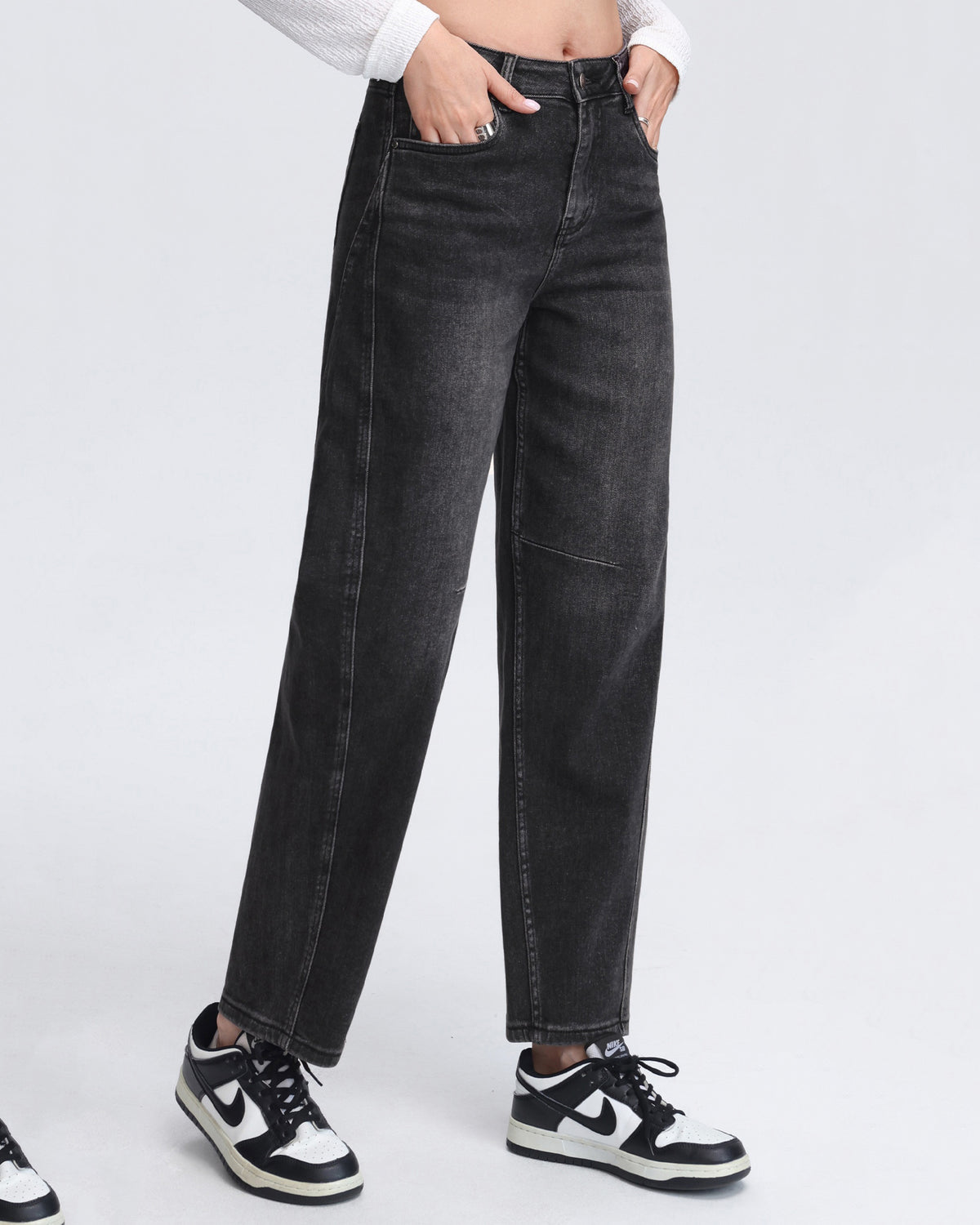 Hello Miss | Ballon jeans Saar-3 Zwart