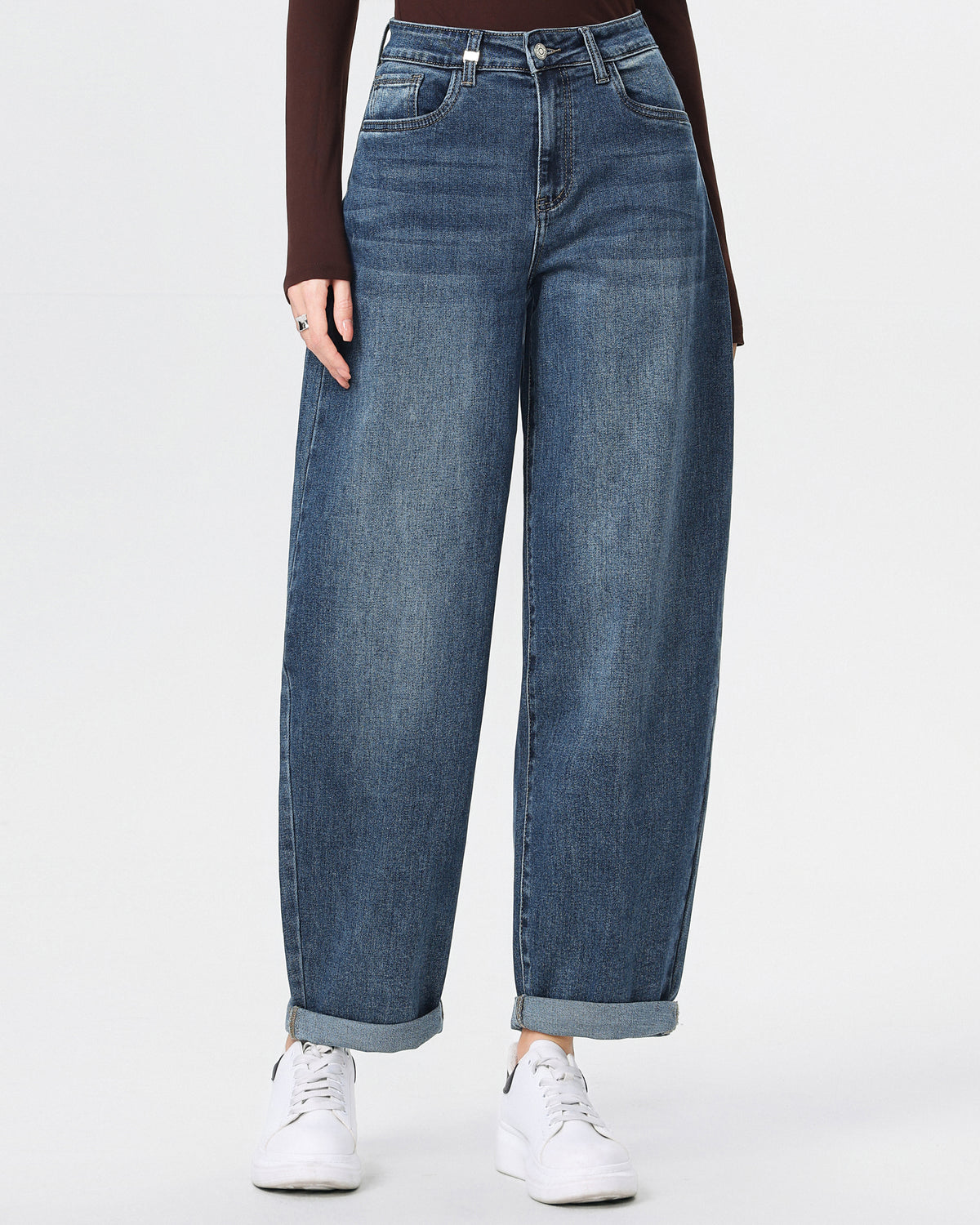 Hello Miss | Ballon jeans Kylie-2 Donkerblauw