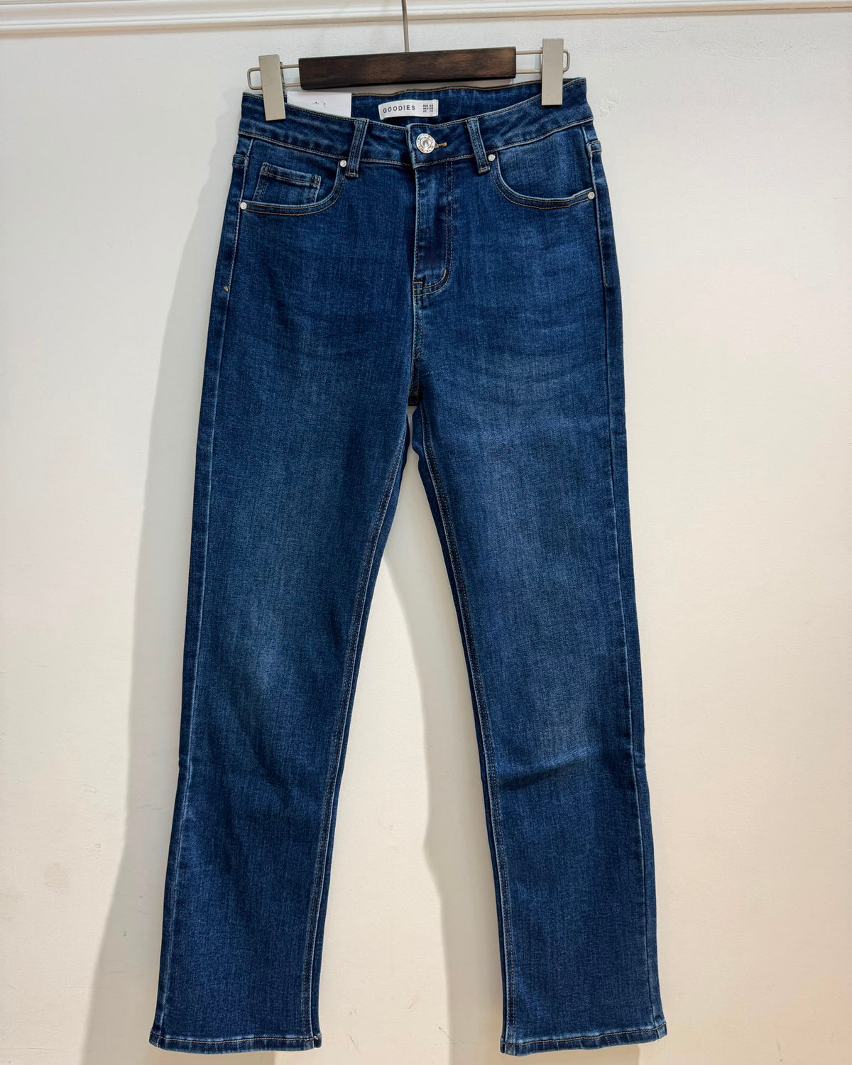 Goodies | Straight jeans Lisse Donkerblauw