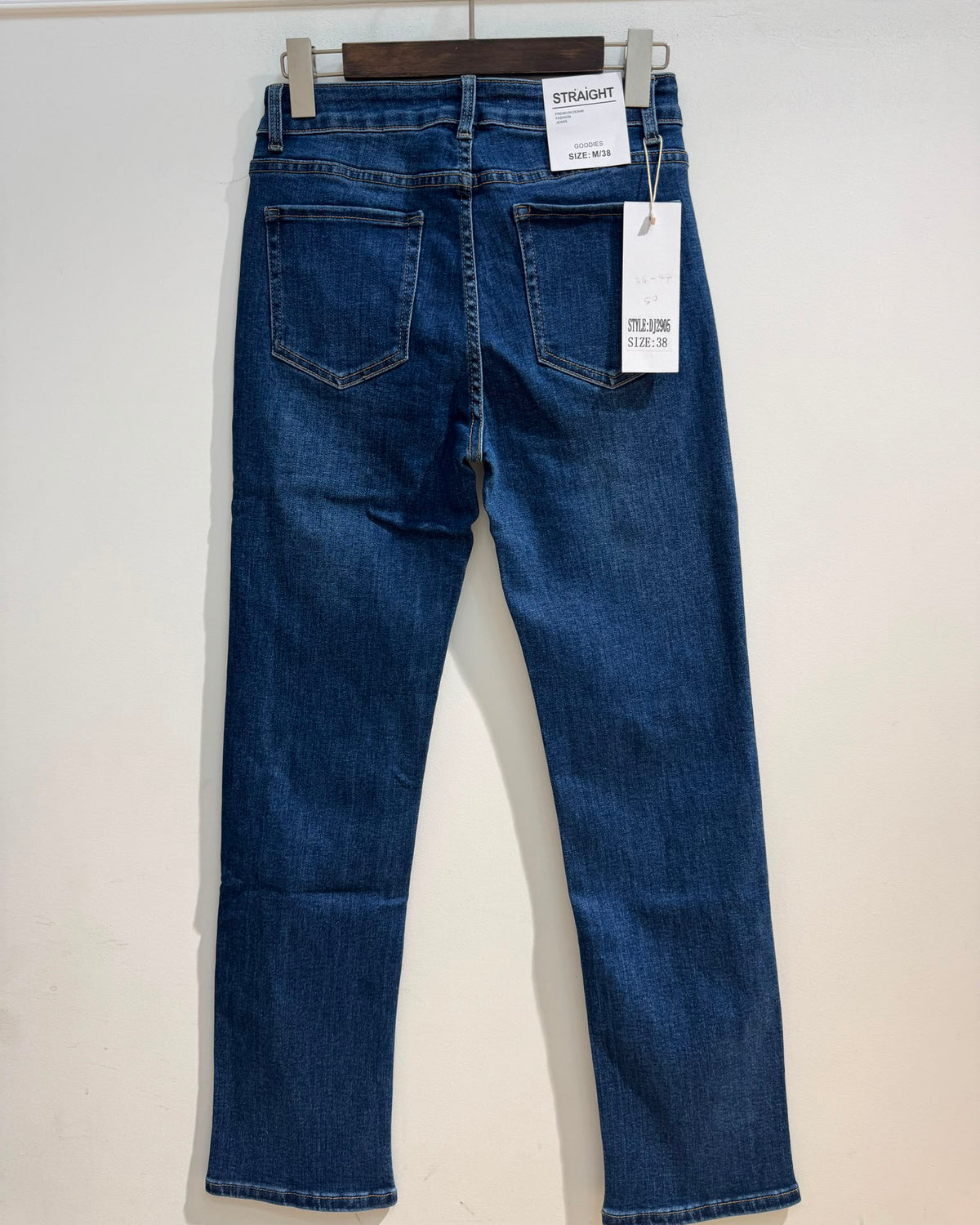 Goodies | Straight jeans Lisse Donkerblauw
