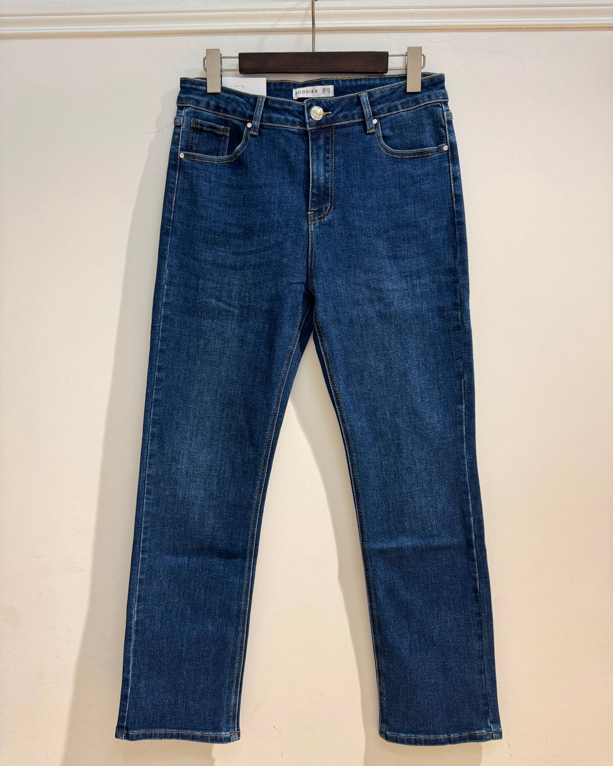 Goodies | Straight jeans Lisse Donkerblauw