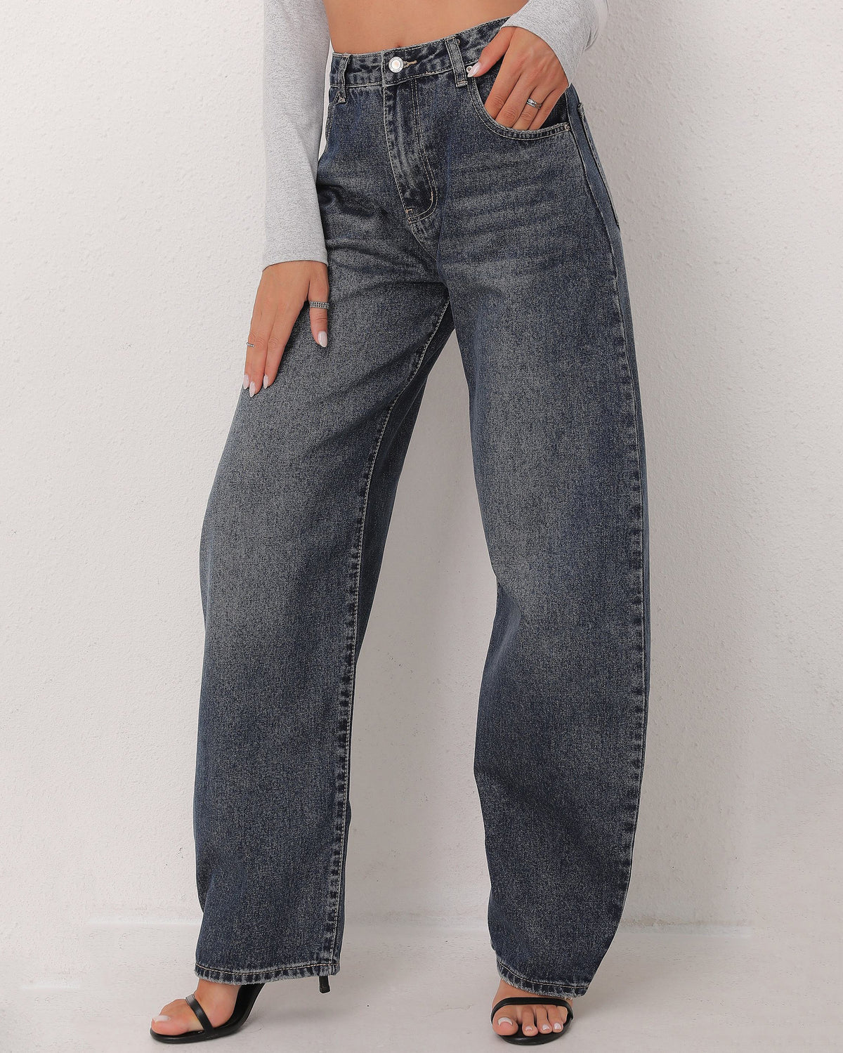 SeeSee Paris | Barrel jeans Yaya Donkerblauw