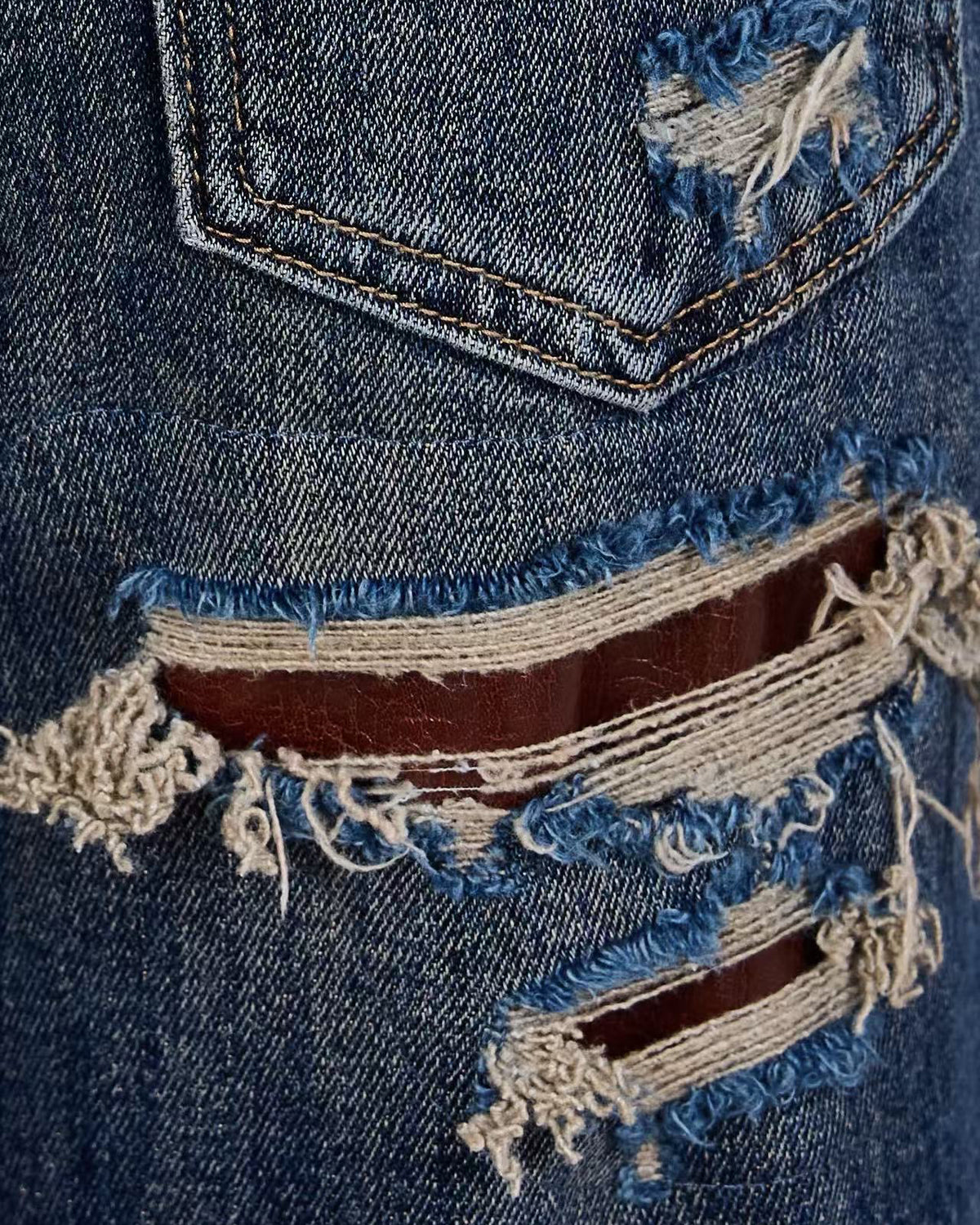 Jewelly | Wide leg jeans Sascha Donkerblauw