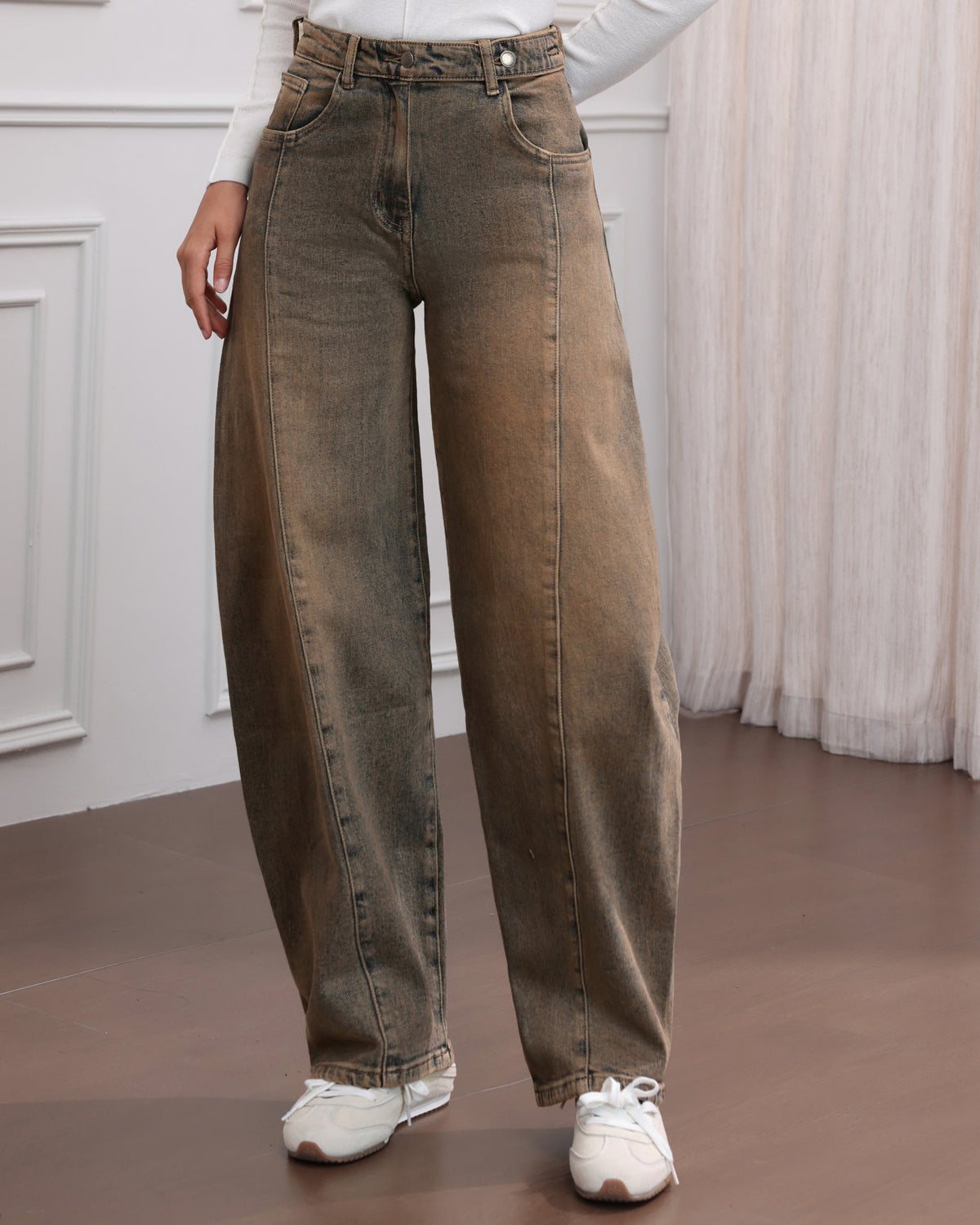 Jewelly | Ballon jeans Selly Bruin