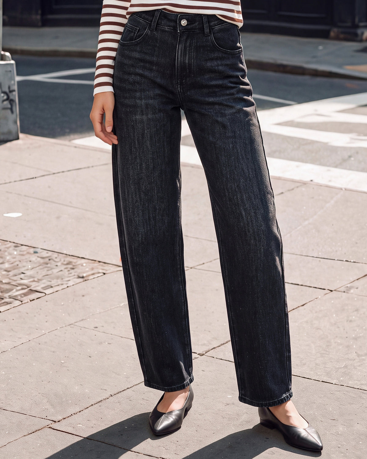 Jewelly | Ballon jeans met glitters Quinty Zwart