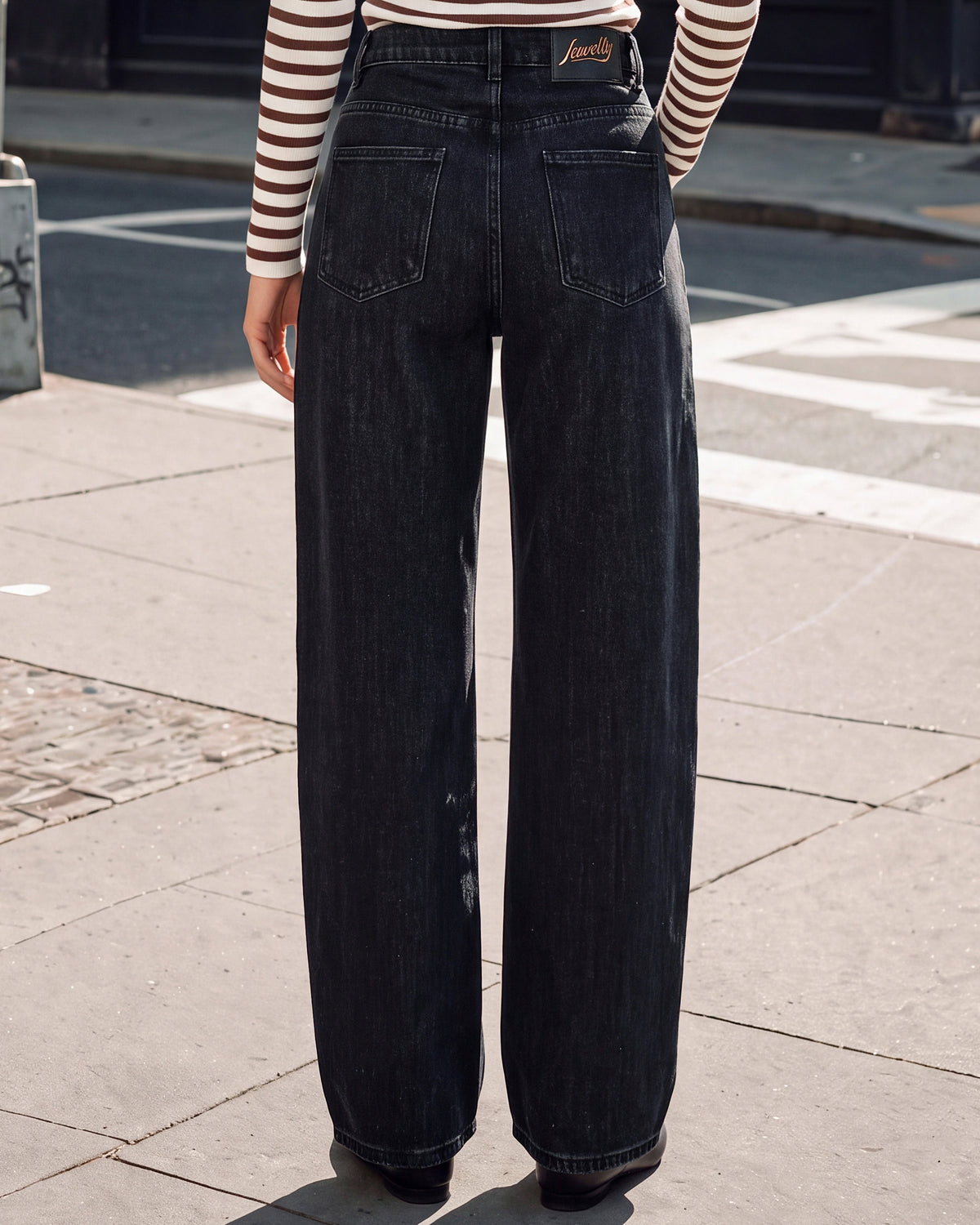 Jewelly | Ballon jeans met glitters Quinty Zwart