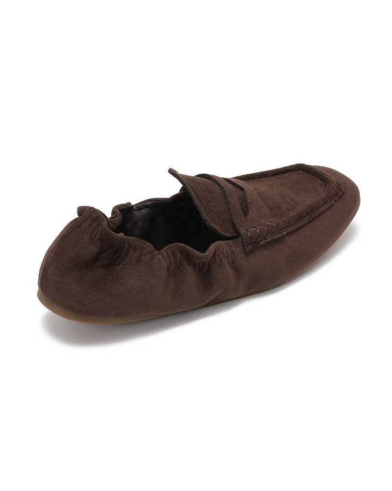 Loafer met elastische hiel Liorie Donkerbruin