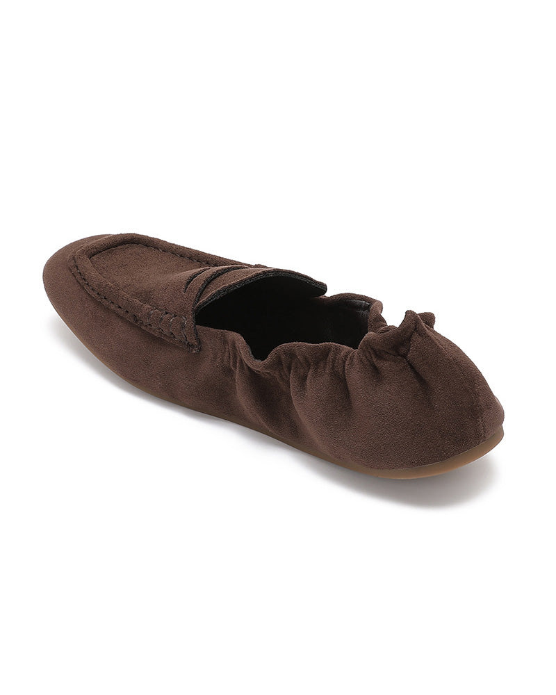 Loafer met elastische hiel Liorie Donkerbruin