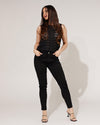 Goodies | Skinny jeans Lou-1 Zwart