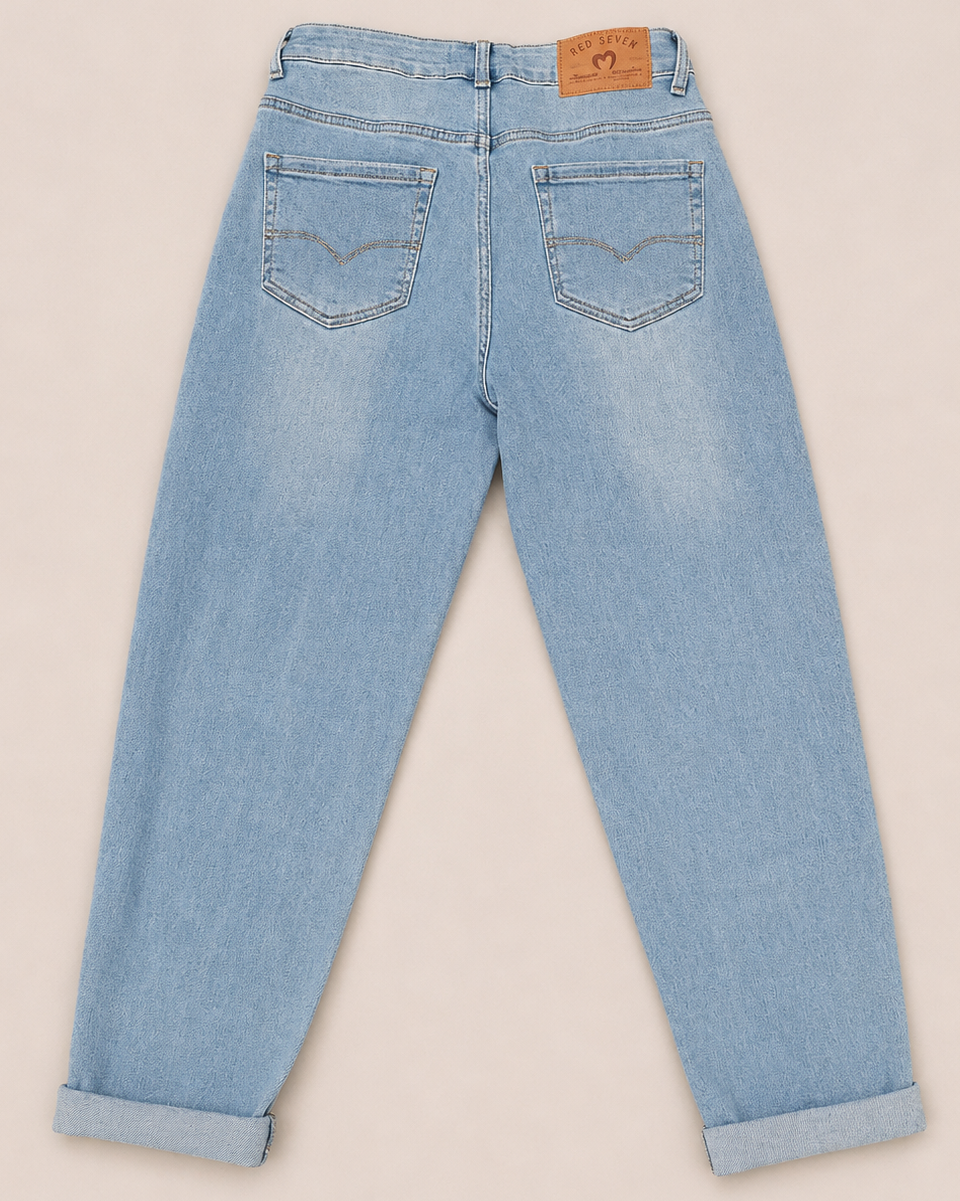Redseventy mom jeans Nowi lichtblauw achterkant