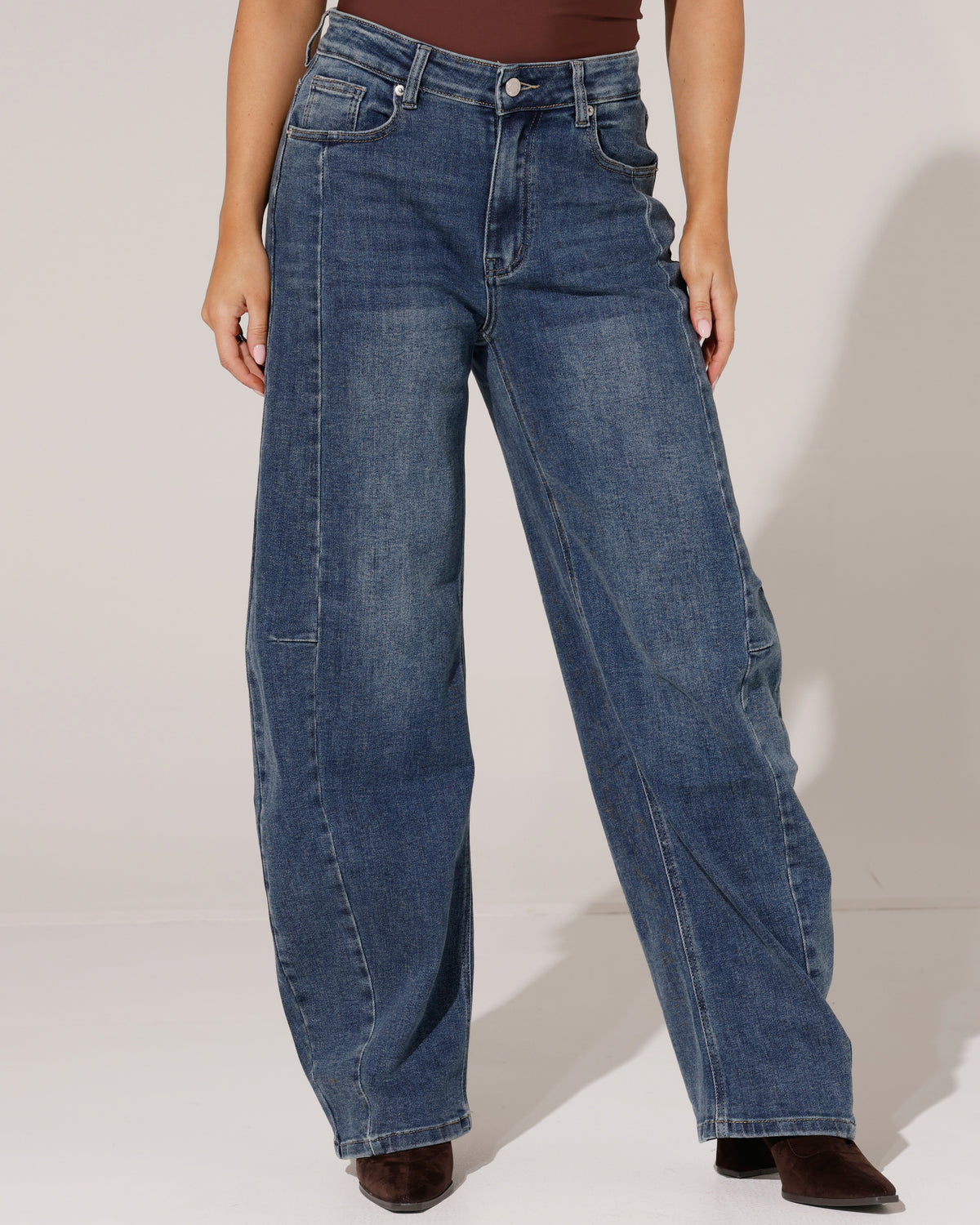 Laulia | Ballon jeans Levina-3 Donkerblauw