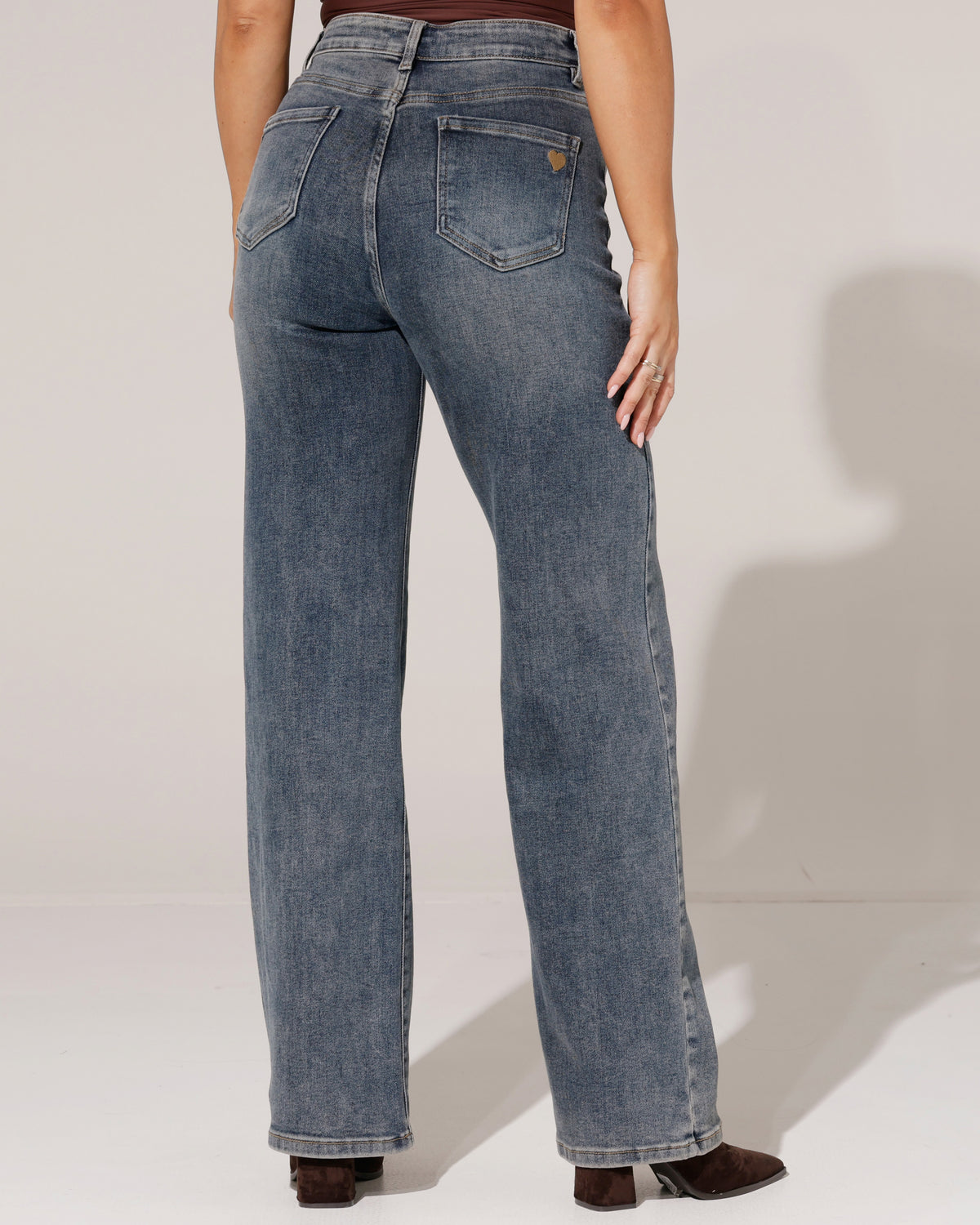 VS Miss | Wide leg jeans Renske Donkerblauw