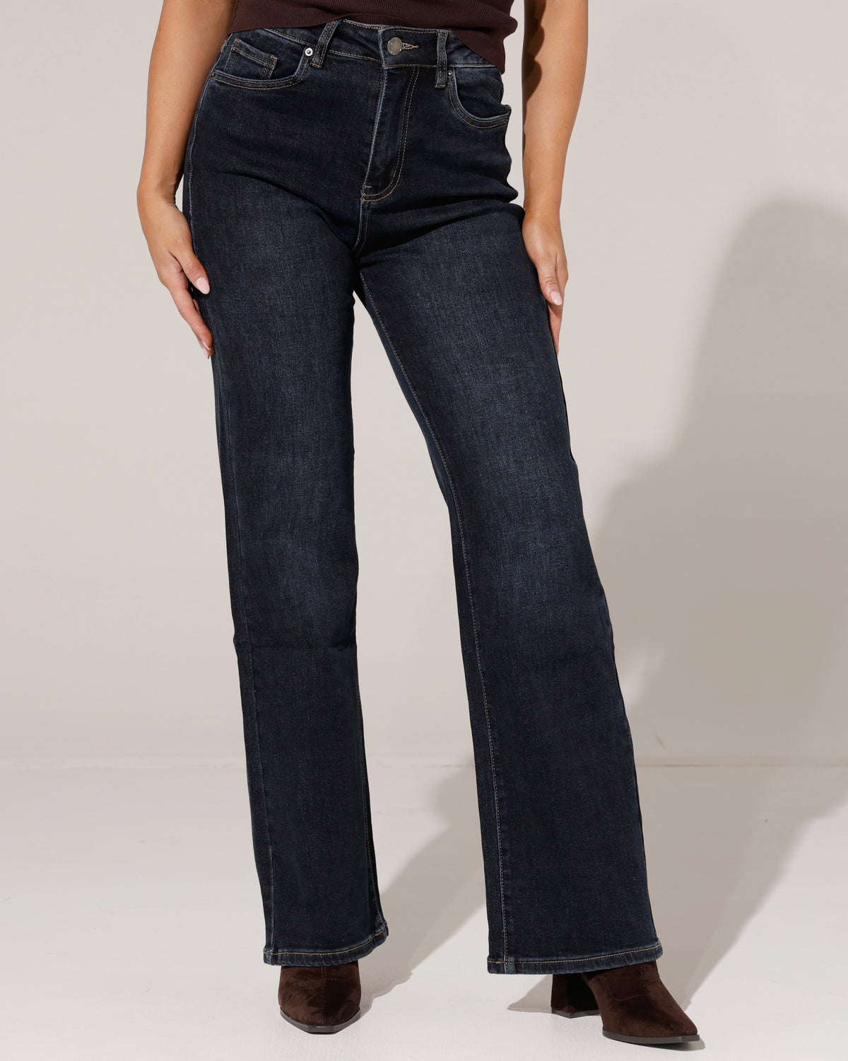 VS Miss | Wide leg jeans Babs Donkerblauw